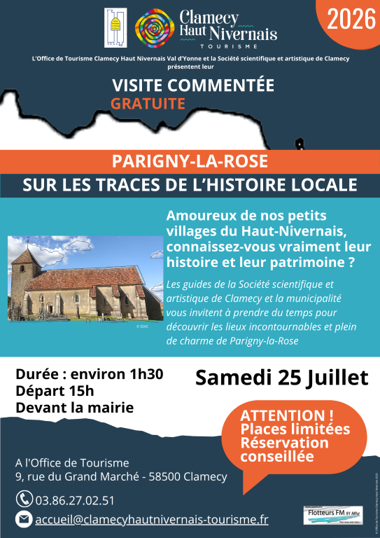 Visite commentée - Parigny-La-Rose - Sur les traces de l'histoire locale — visuel événement