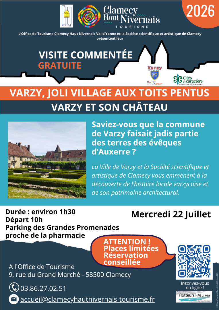 Visite commentée - Varzy et son château