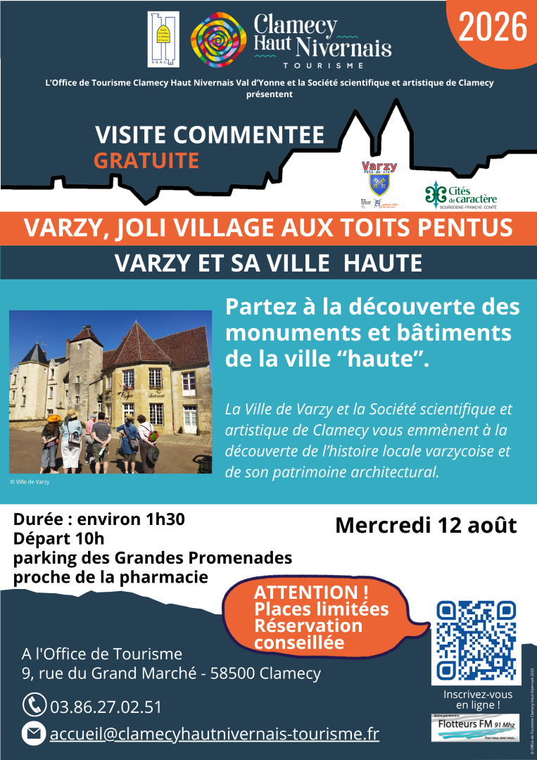 Visite commentée - Varzy, la Ville Haute