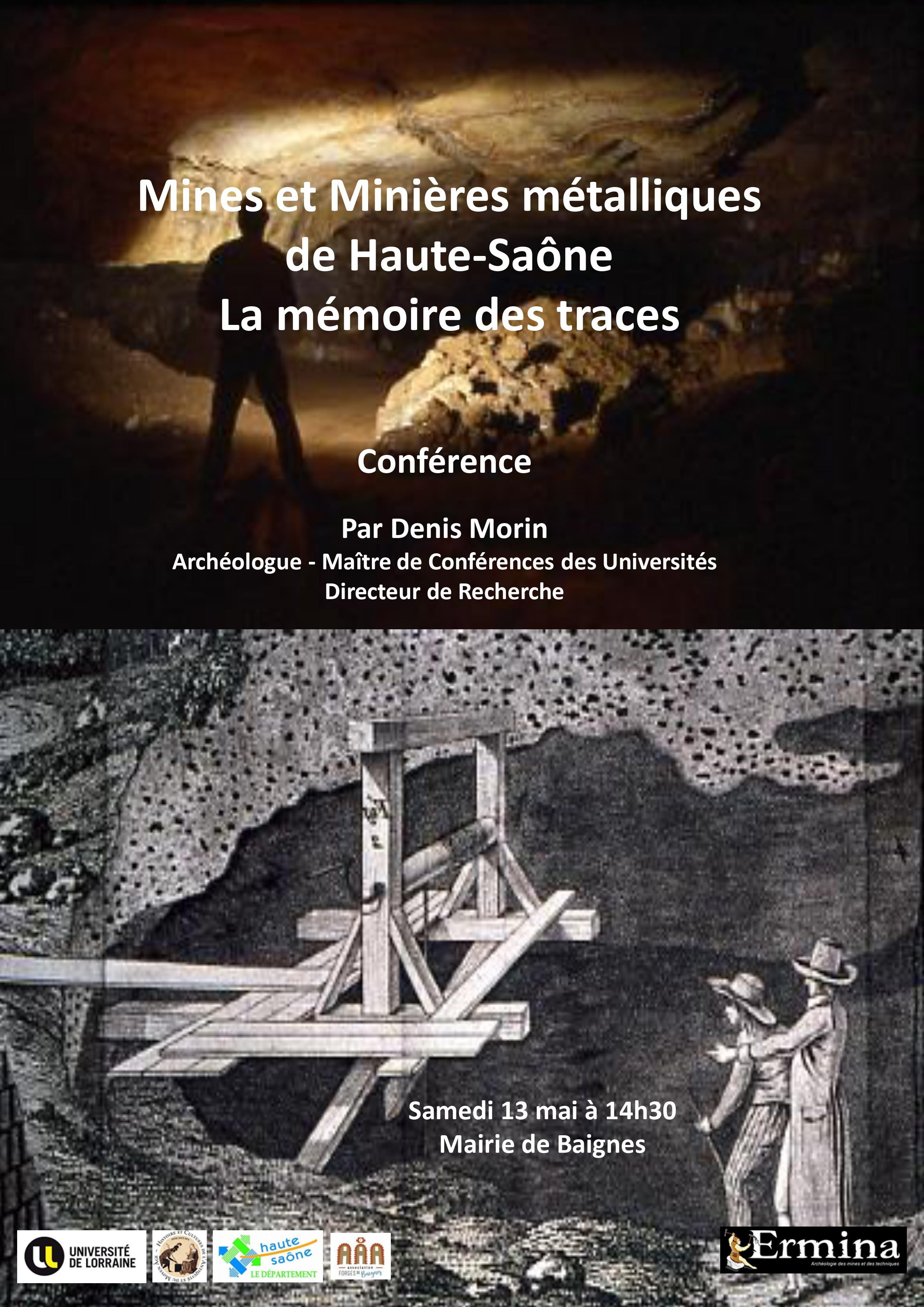 AfficheBaignes-conférence DEnis Morin