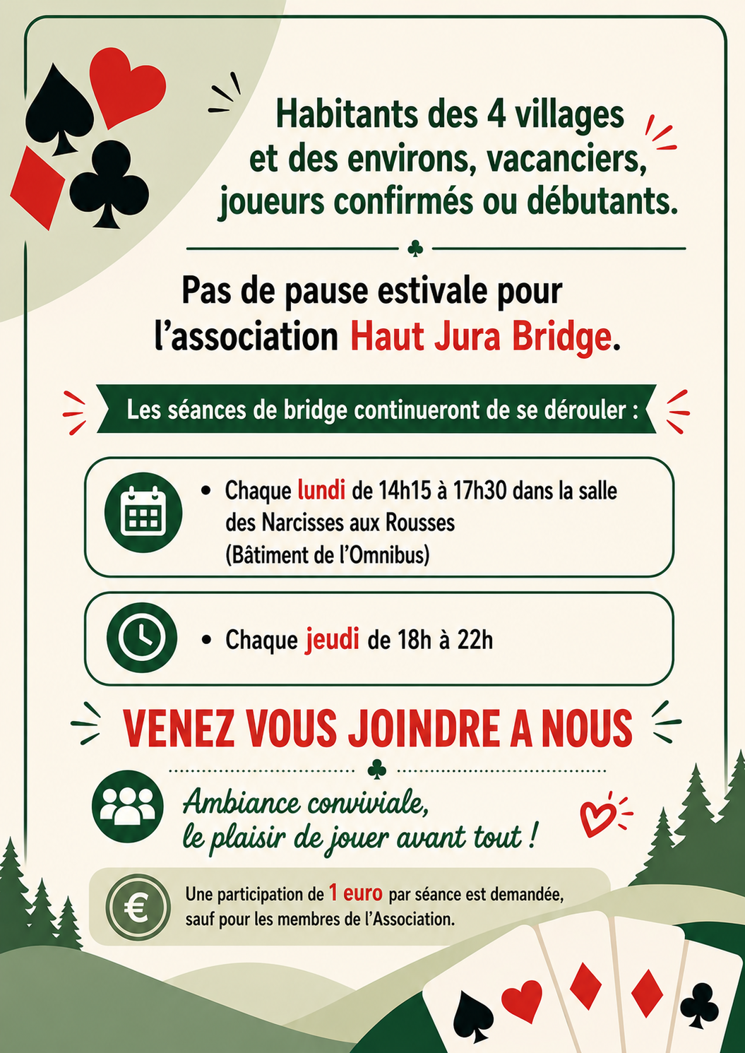 Séance de bridge