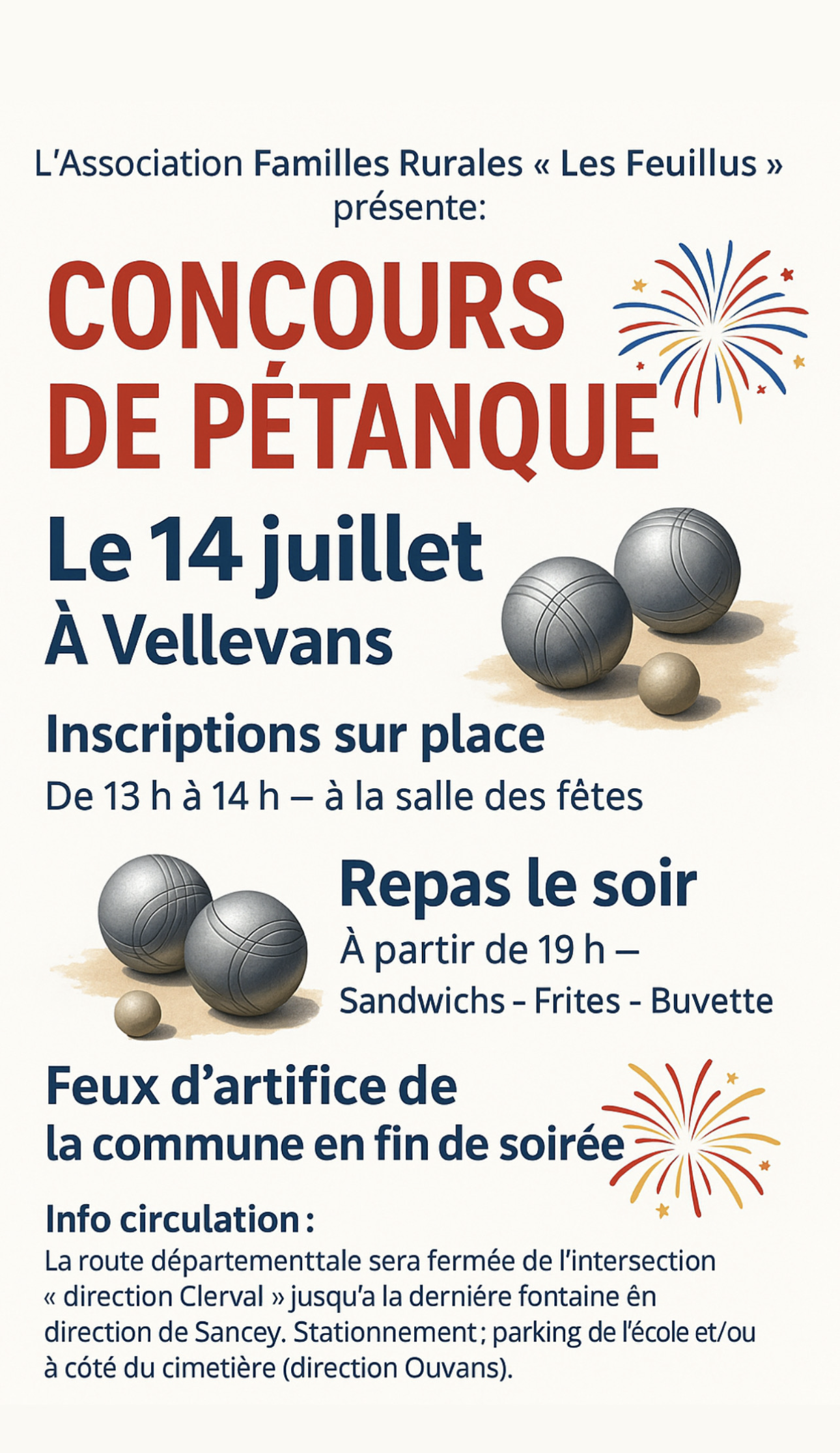 Concours de pétanque