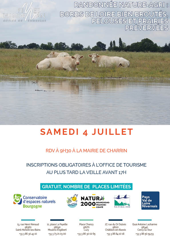 Randonnée Nature-Agri : "Bords de Loire bien broutés, pelouses et prairies préservées"