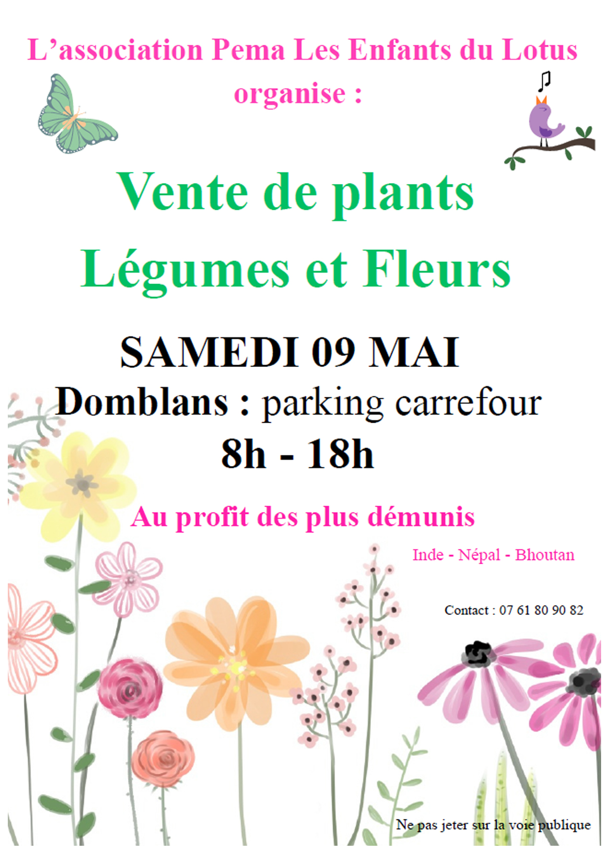 Vente de plants - Légumes et fleurs - Au profit des plus démunis