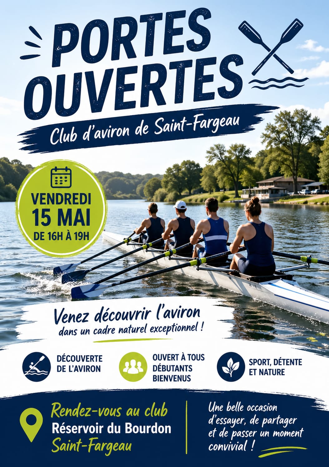 Portes ouverte club d'aviron Fargeaulais