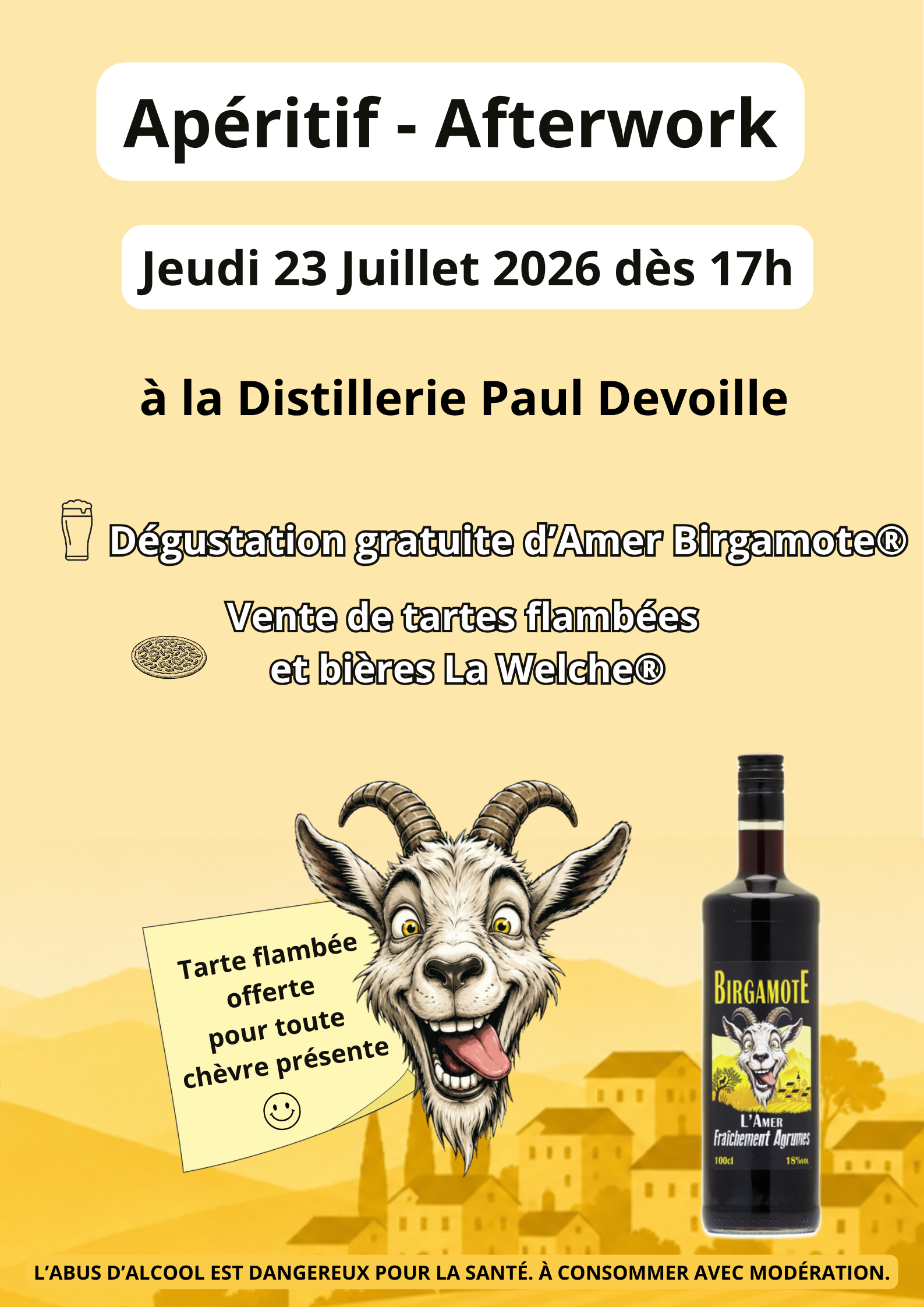Apéritif - Afterwork à la Distillerie Paul Devoille