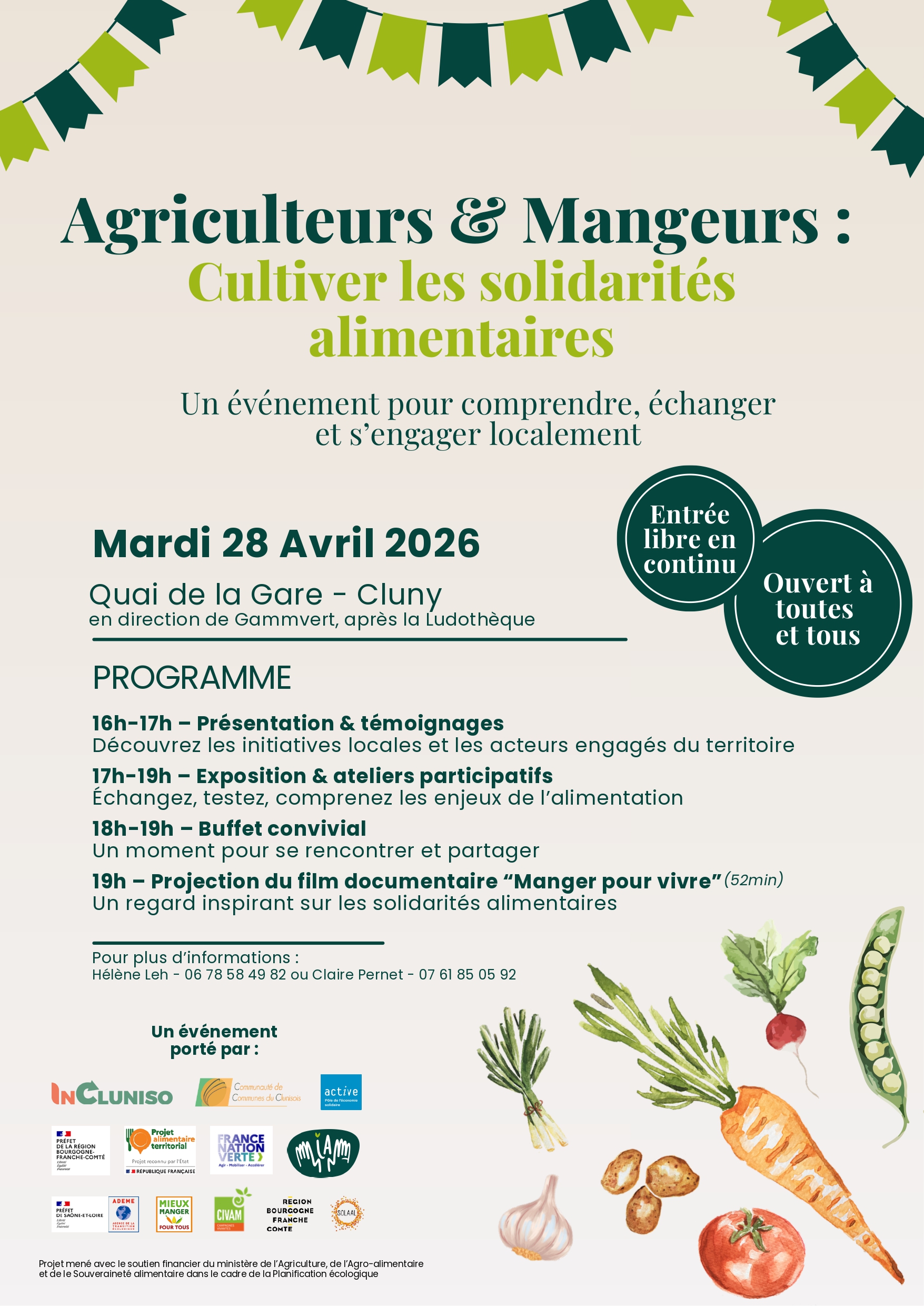Projection du film "Manger pour vivre"