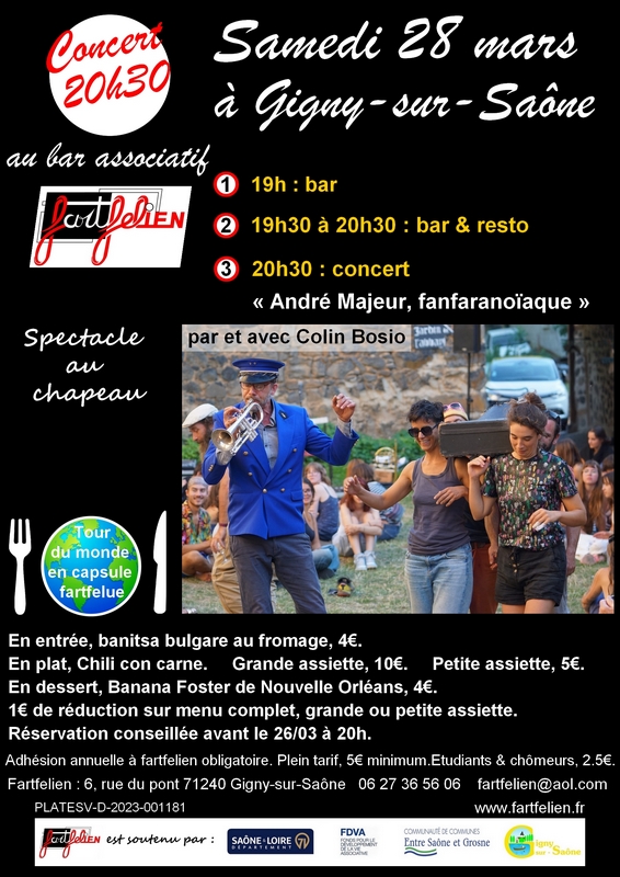 "André Majeur, fanfaranoïaque" concert