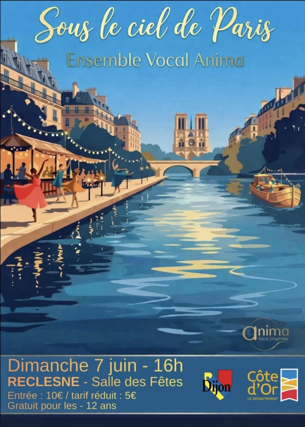 « Sous le ciel de Paris » par l’ensemble vocal Anima
