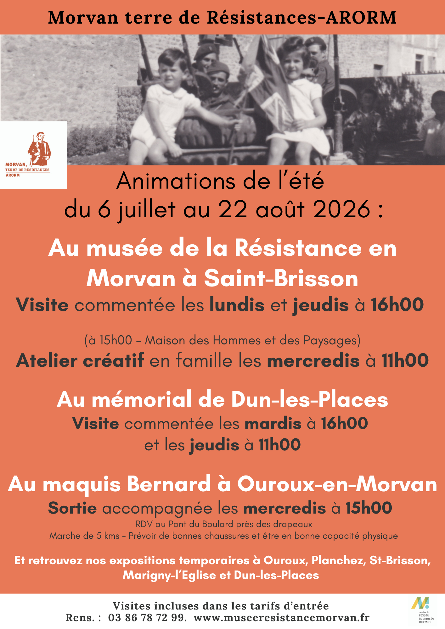 Visite commentée du Mémorial de Dun-les-Places