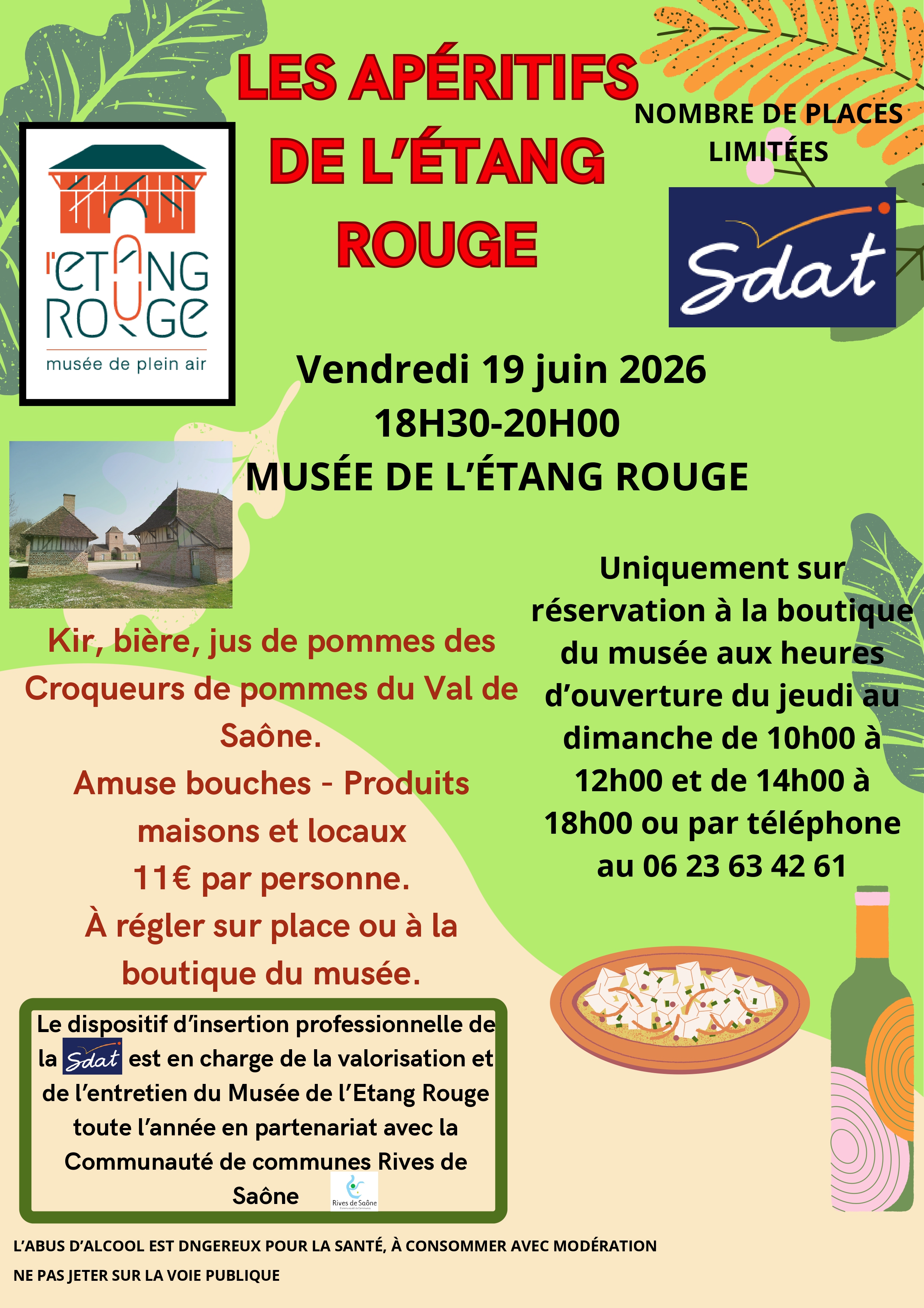 Les apéritifs de l'étang rouge