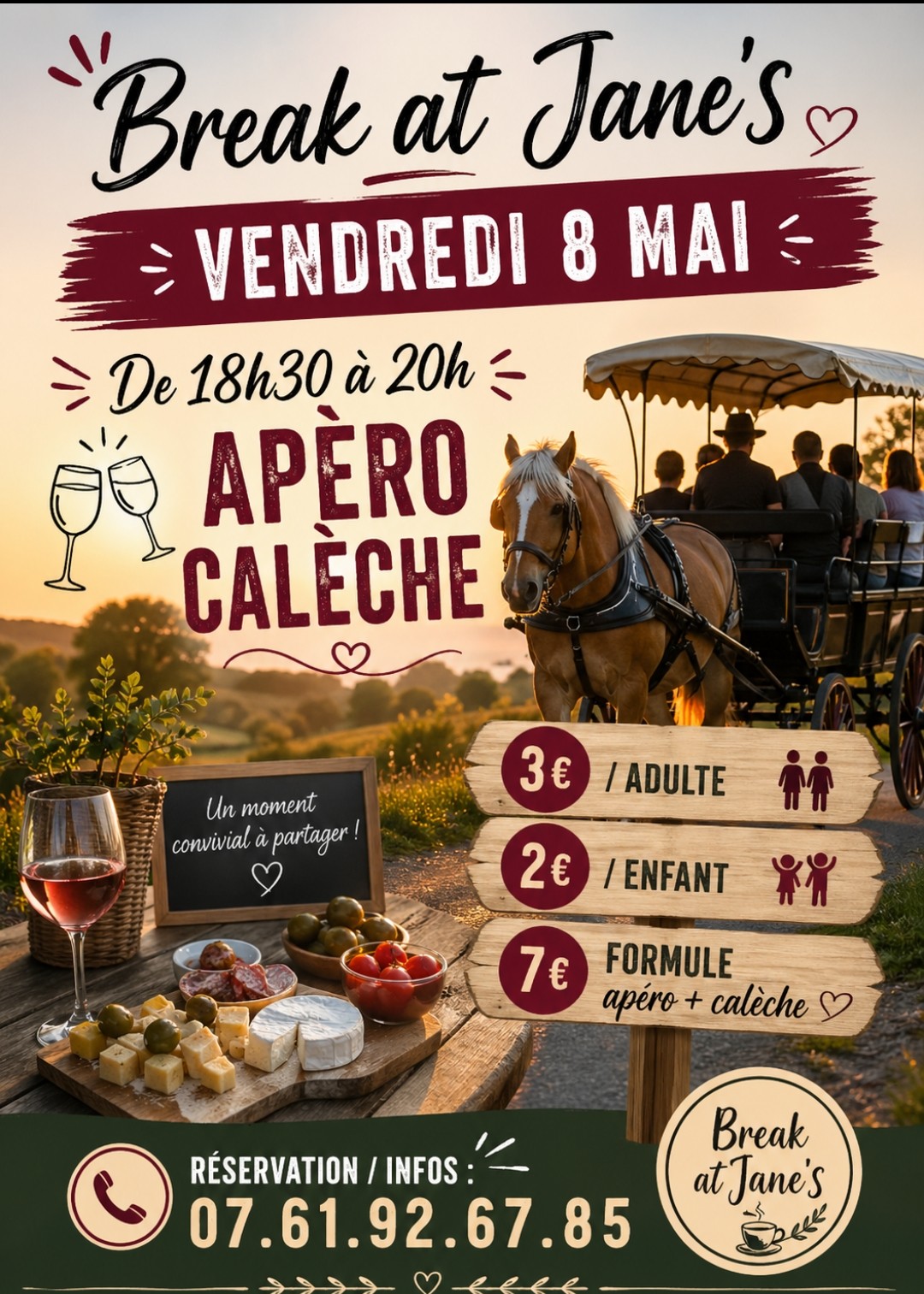 Apéro calèche haut en couleur- Pouilly en Auxois