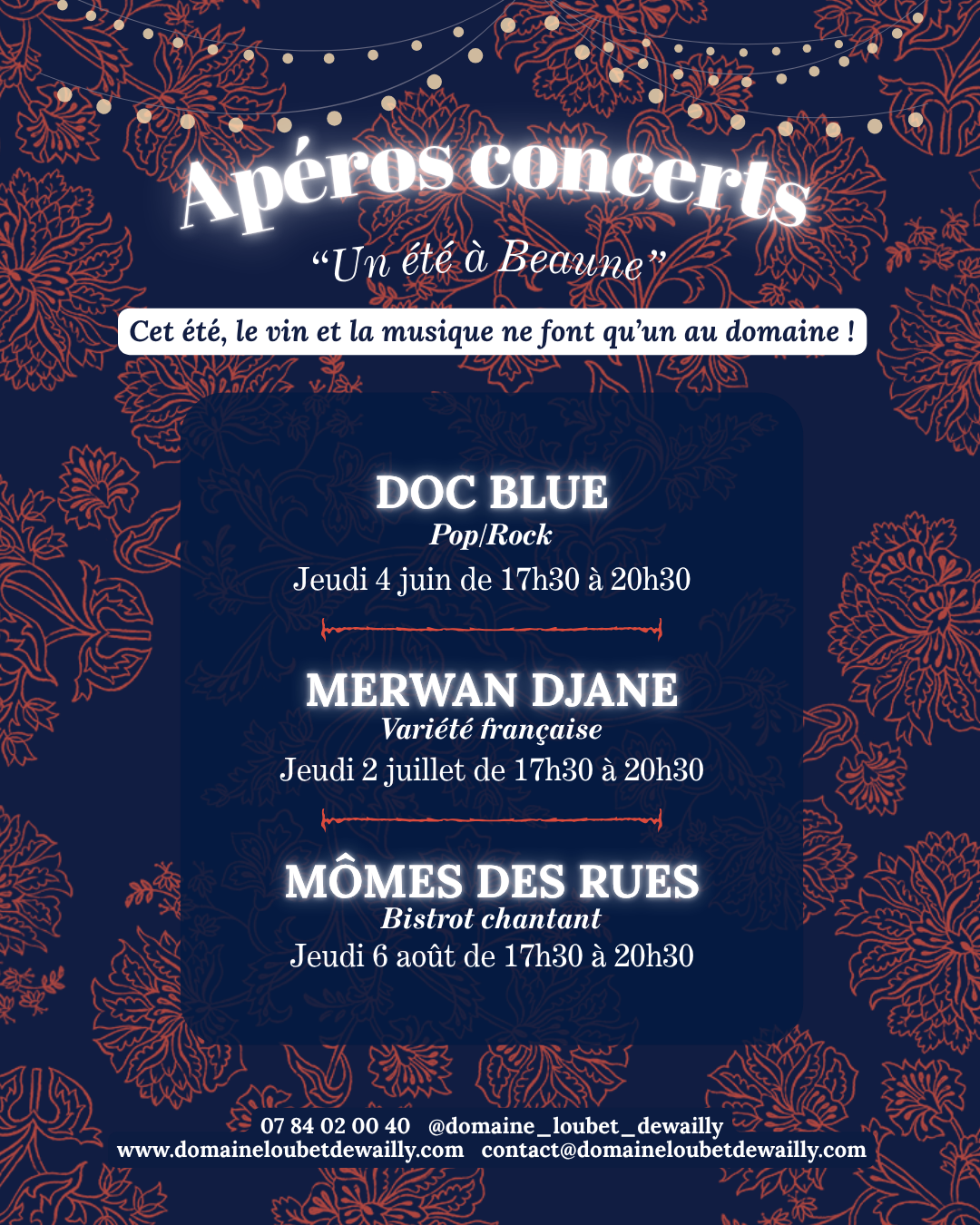 Apéro concert au Domaine Loubet-Dewailly