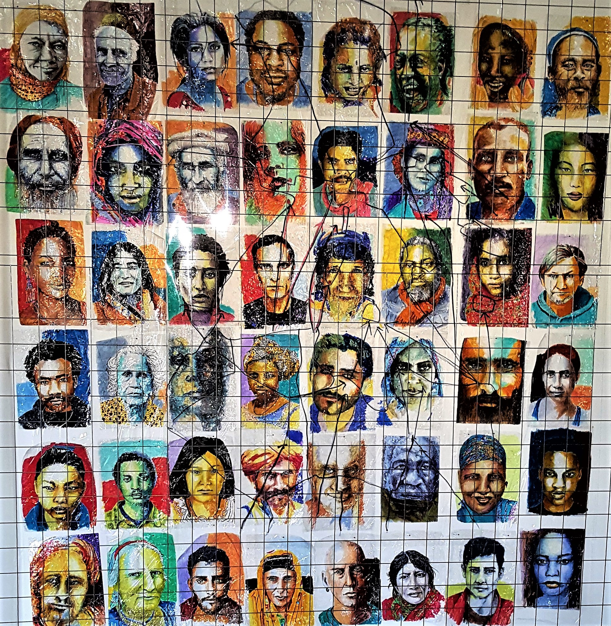 Arlette Pascal installation Migrants 1