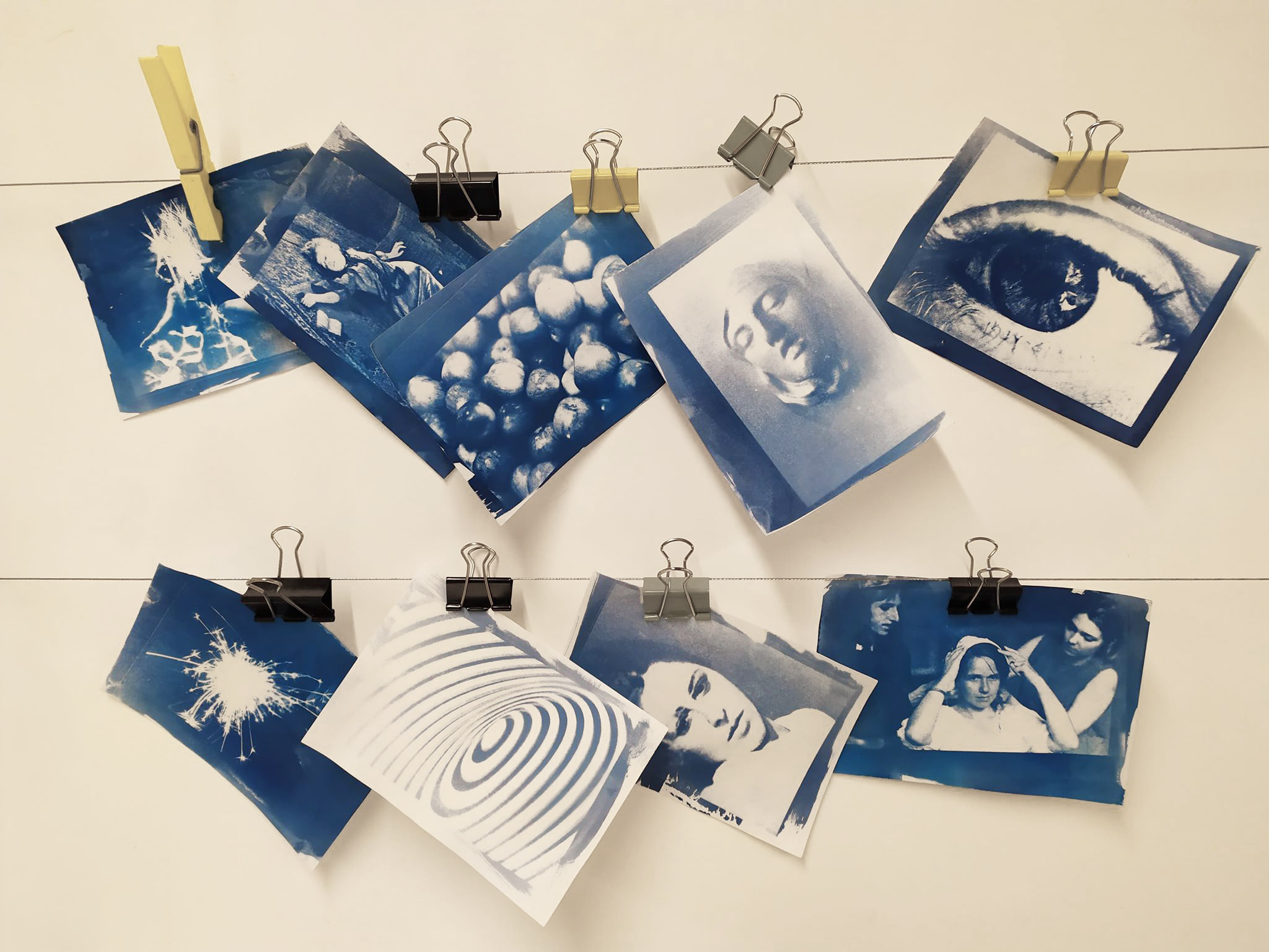 Atelier 7-12 ans / Cyanotype / Soleil bleu