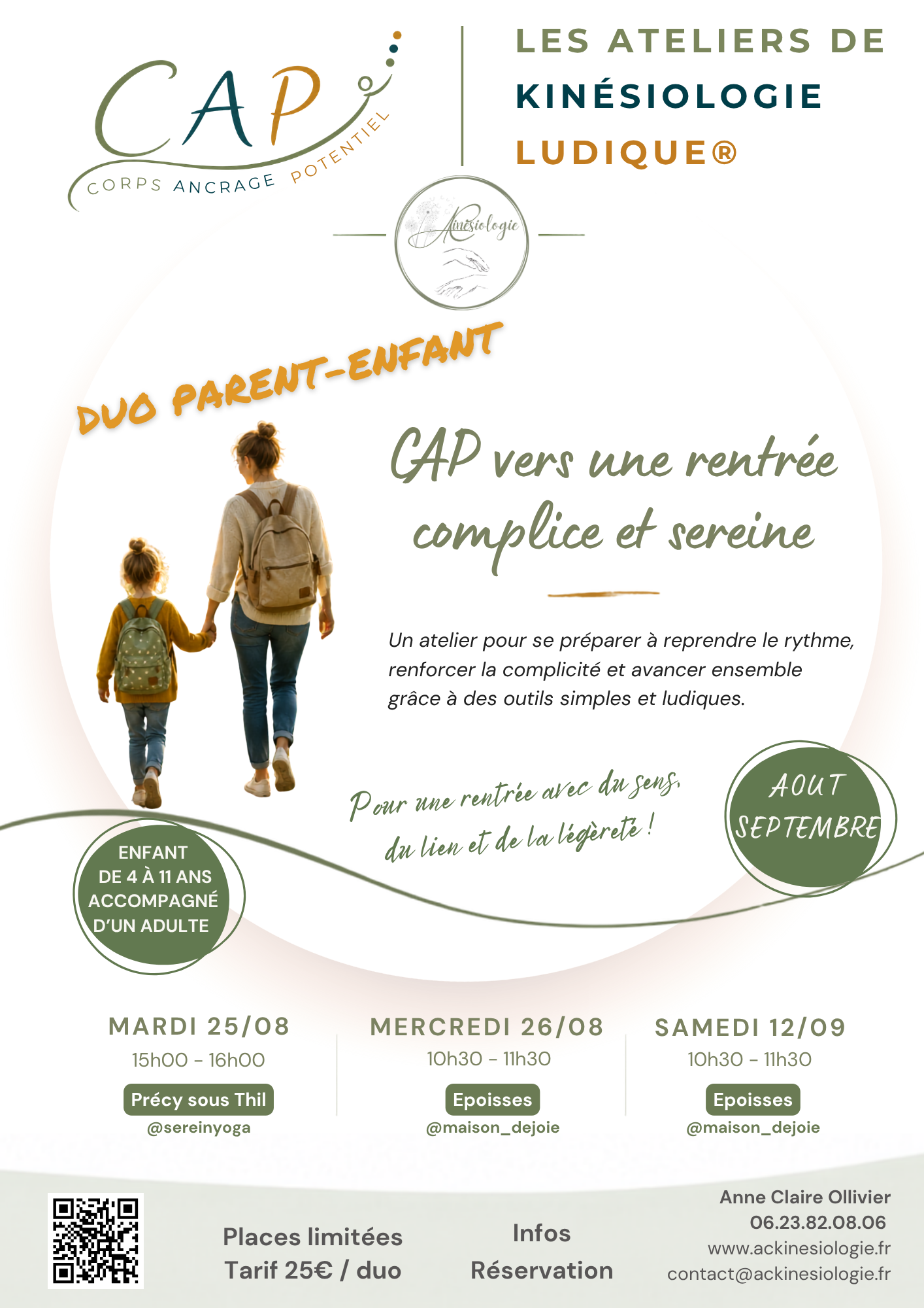 Atelier DUO Parent - Enfant de Kinésiologie Ludique® (Epoisses)