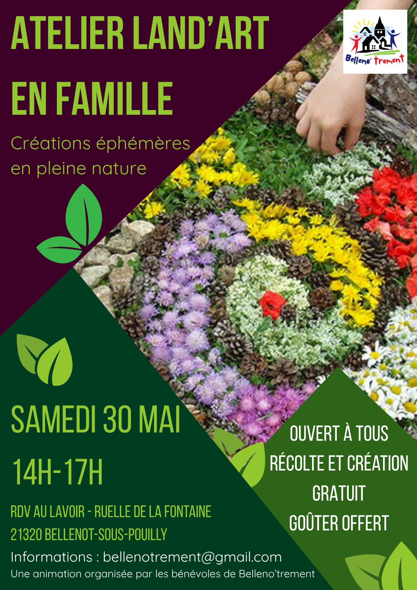 Atelier Land'Art en famille- Bellenot sous Pouilly