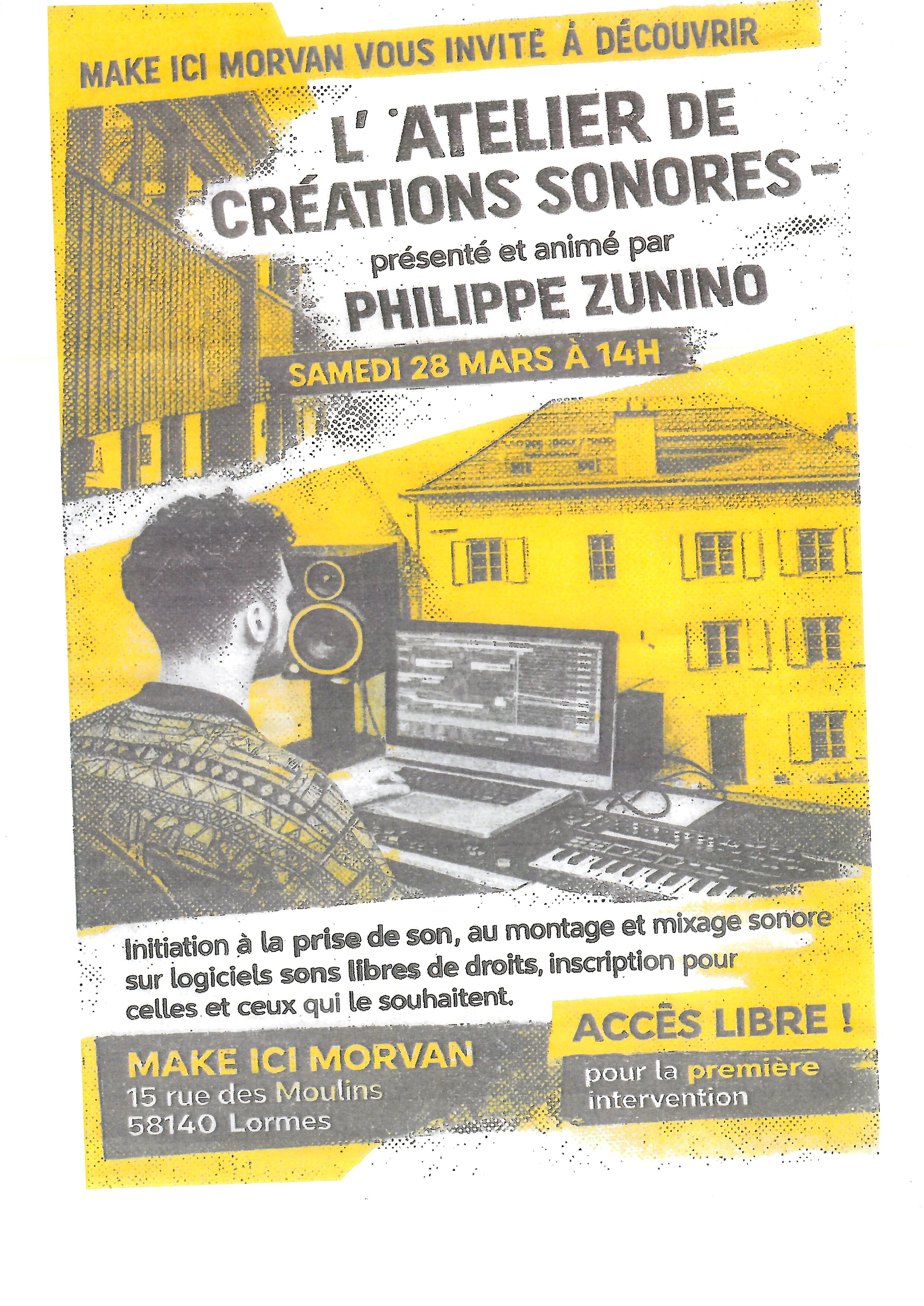 Atelier de créations sonores