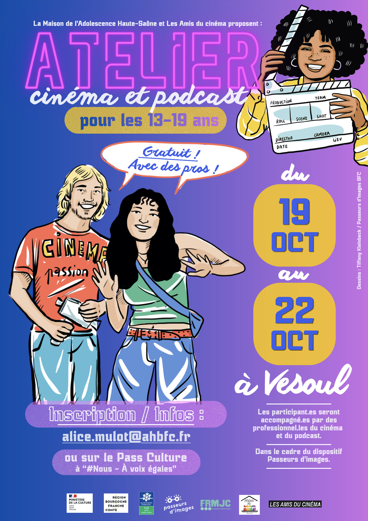 Atelier cinema et podcast
