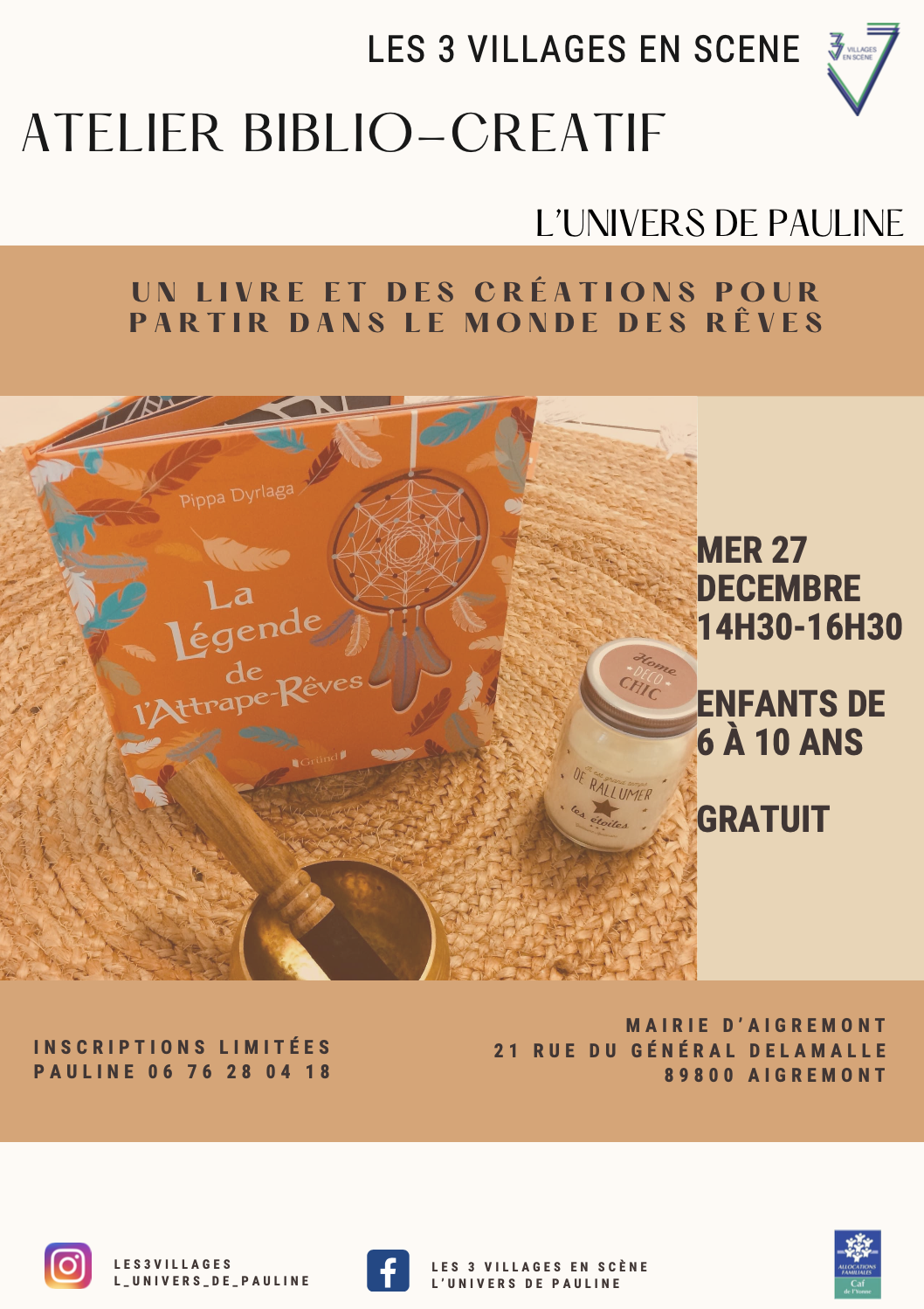 Atelier créatif enfants Aigremont 27 dec