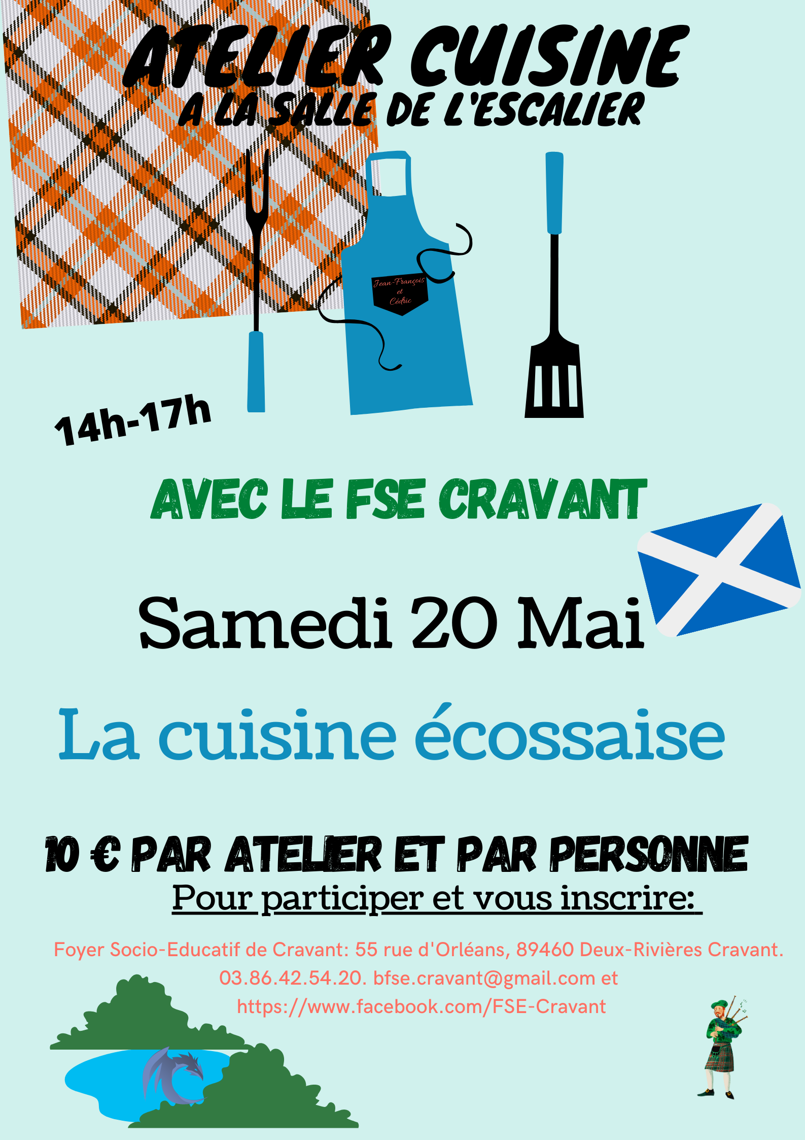 Atelier cuisine Cravant 20 mai
