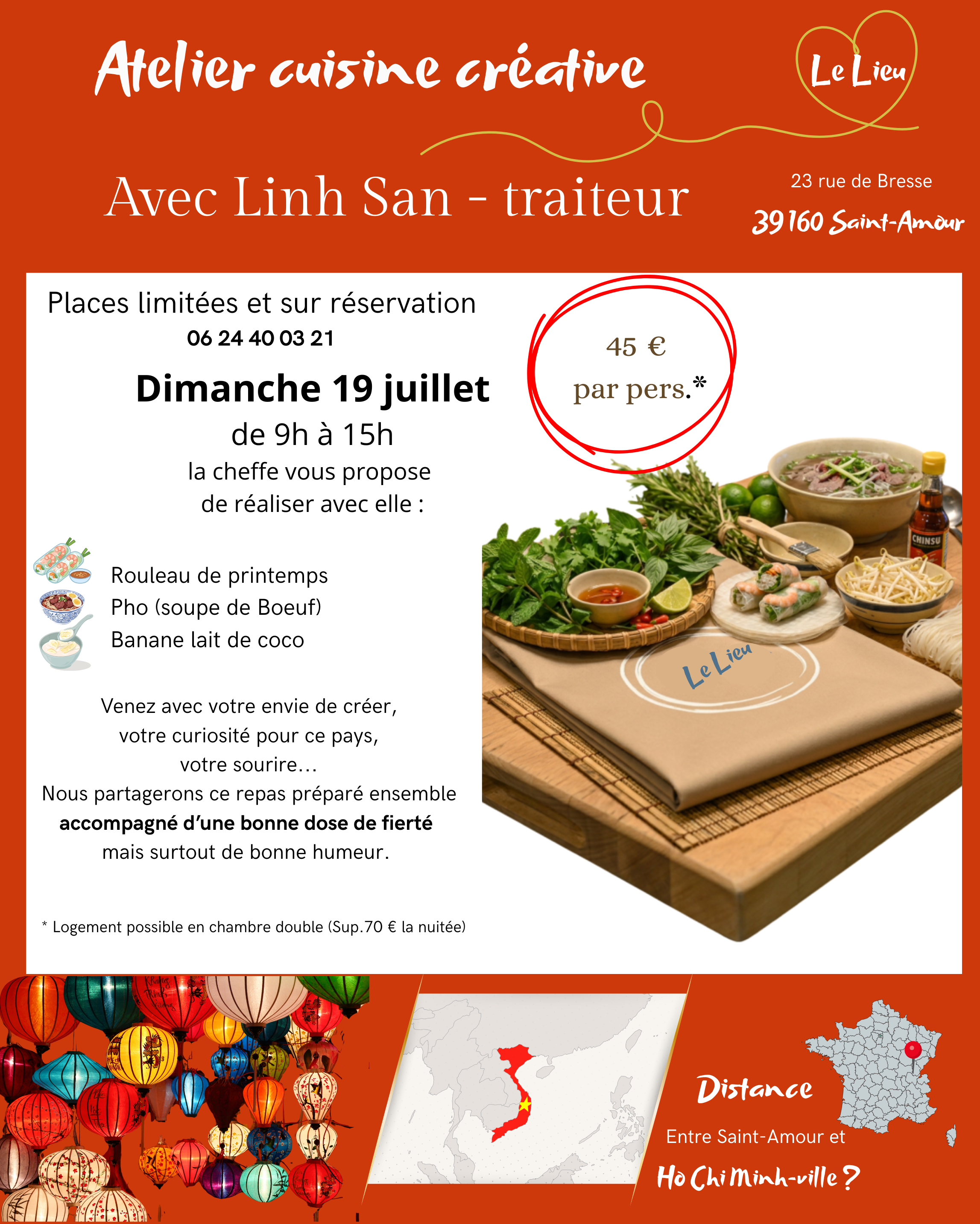 Atelier cuisine découverte du Vietnam