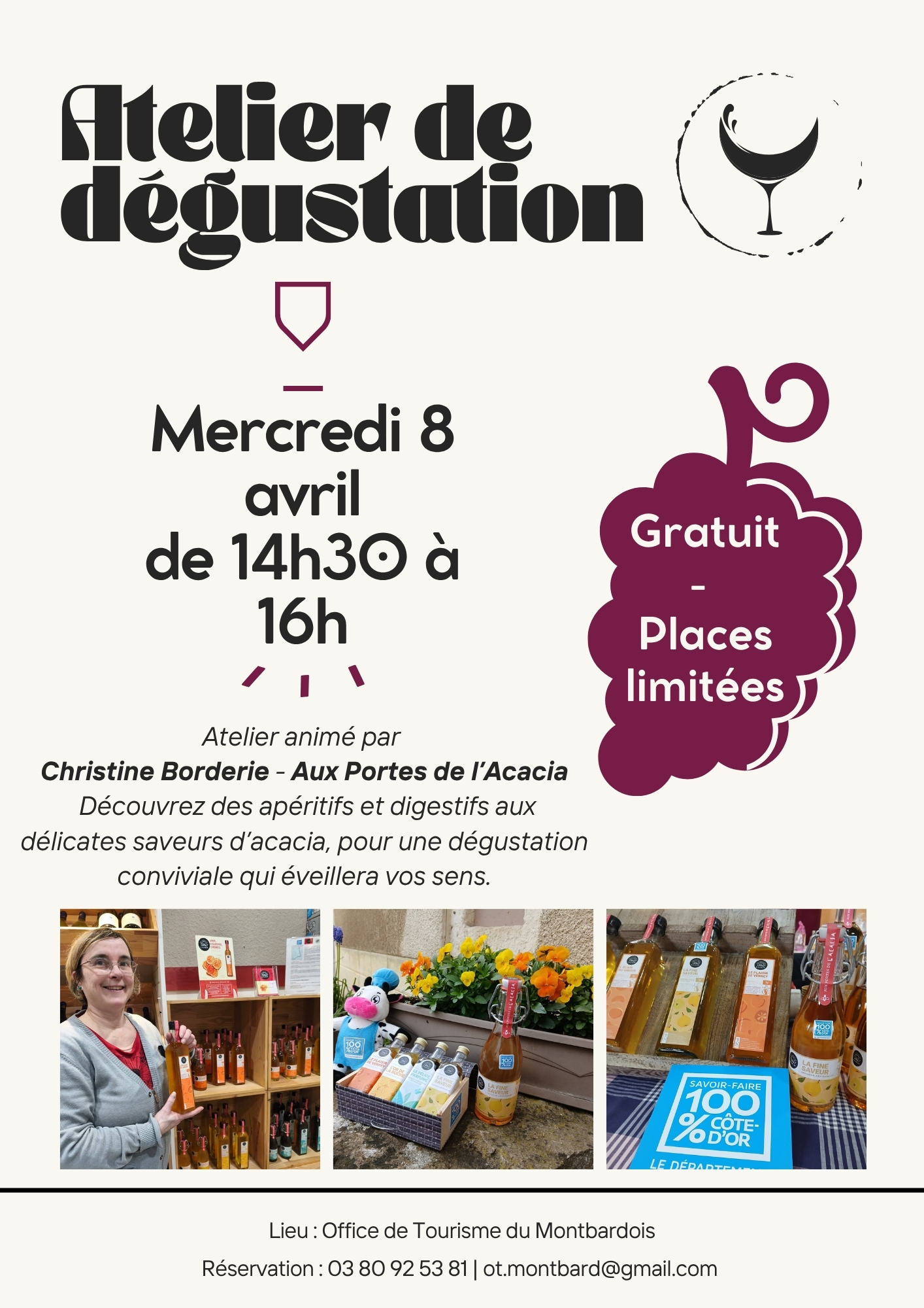 Atelier de dégustation - Aux Portes de l'Acacia