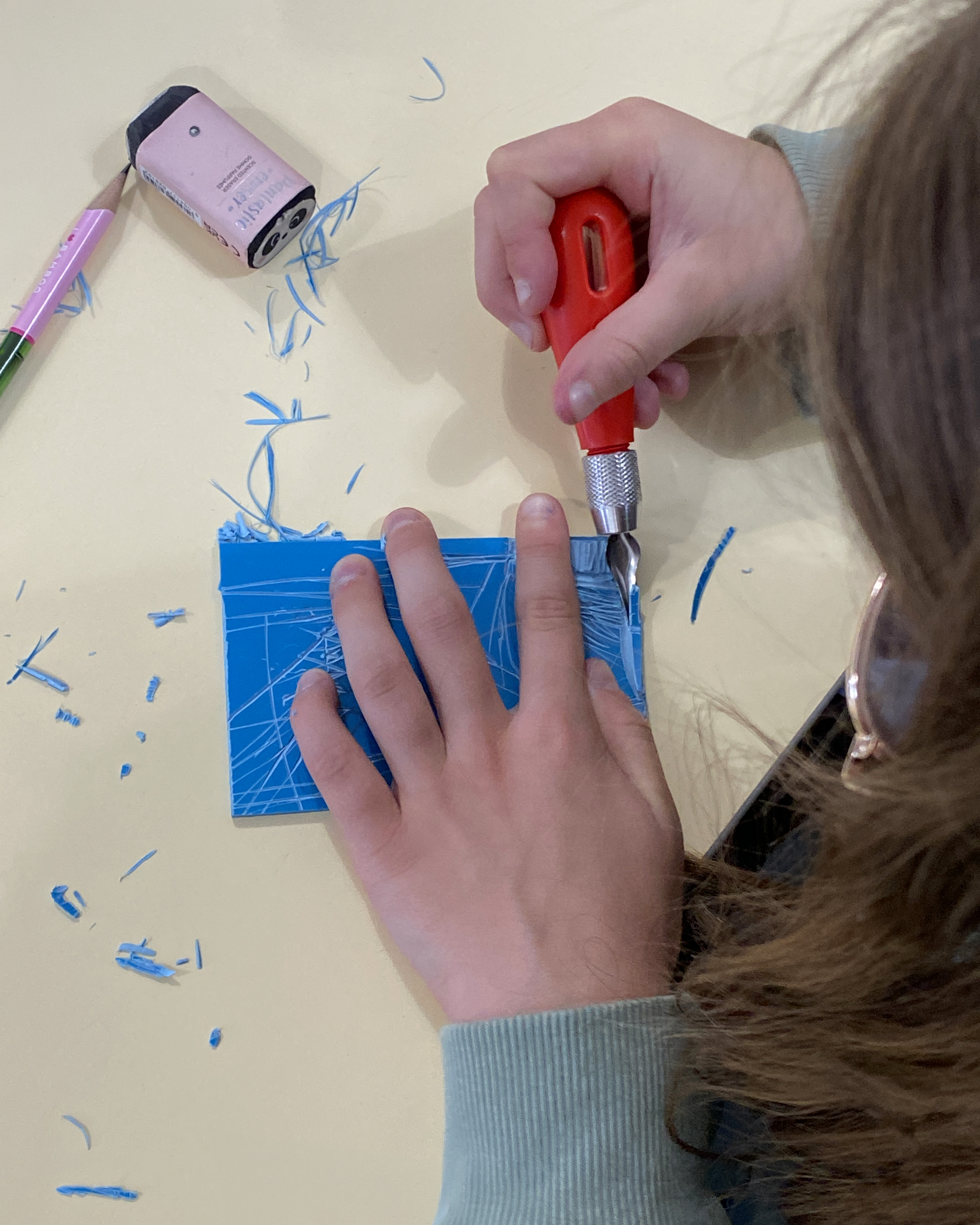 Atelier dès 8 ans / Linogravure / Mille Empreintes