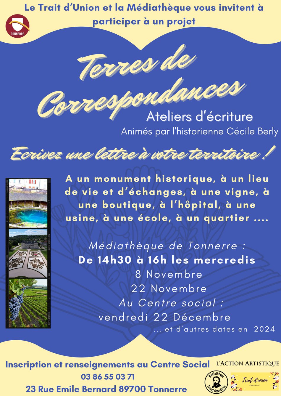 Atelier ecriture Tonnerre