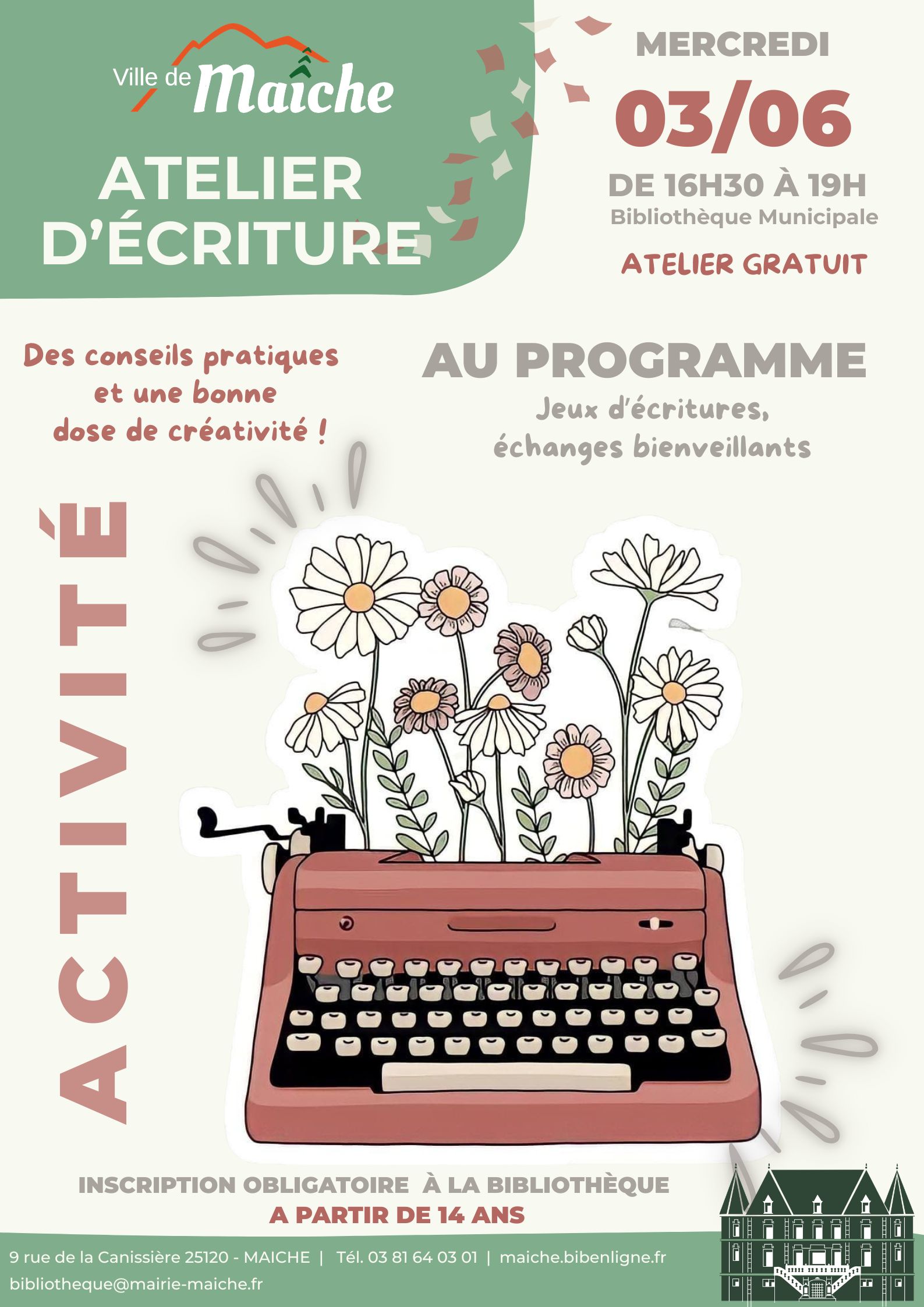Atelier d'écriture