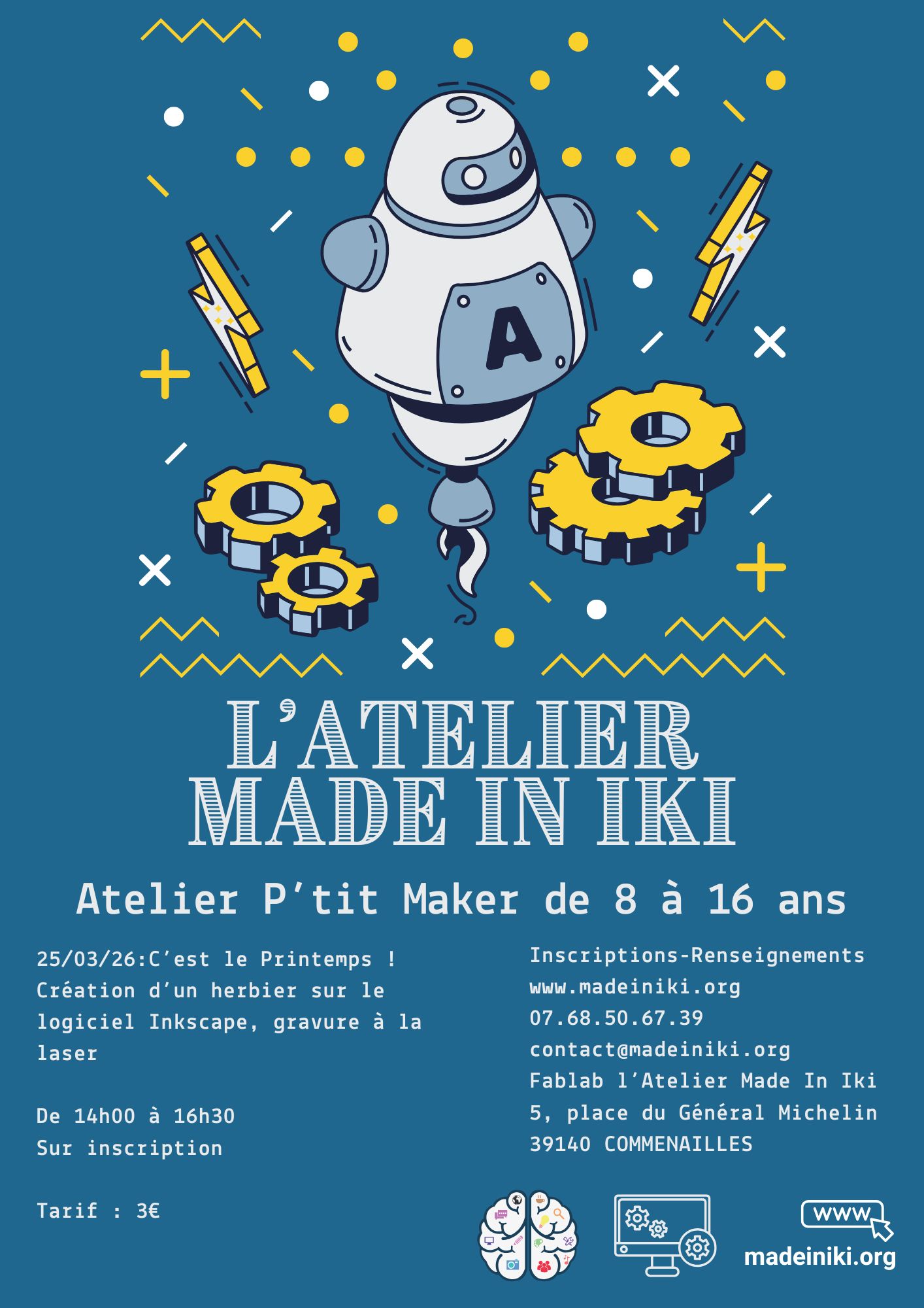 Atelier P'Tit Maker 8-16 ans