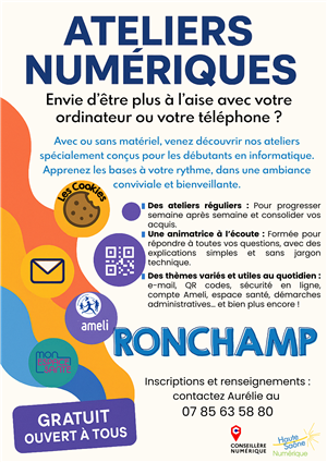 Ateliers informatiques gratuits