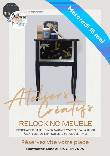 affiche ateliers créatif