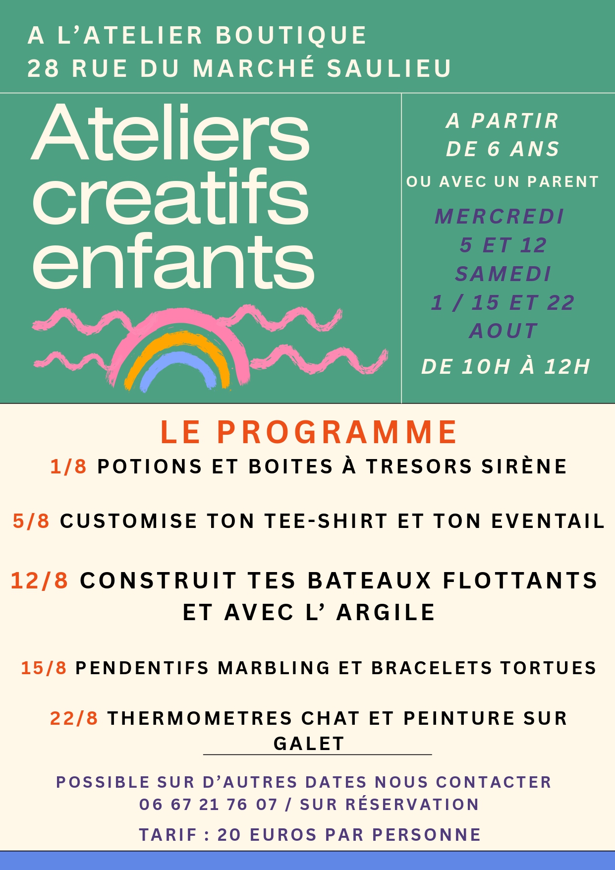 ATELIER PEINTURE ET CREATIF