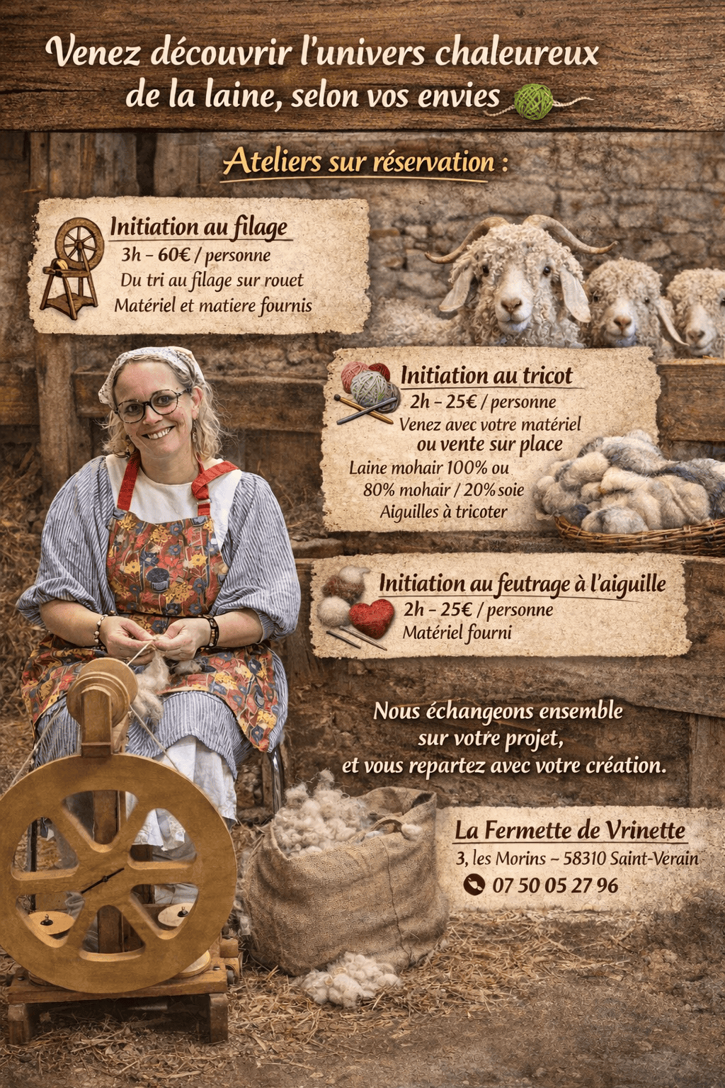 Ateliers "autour de la laine", Saint-Vérain - photo 3