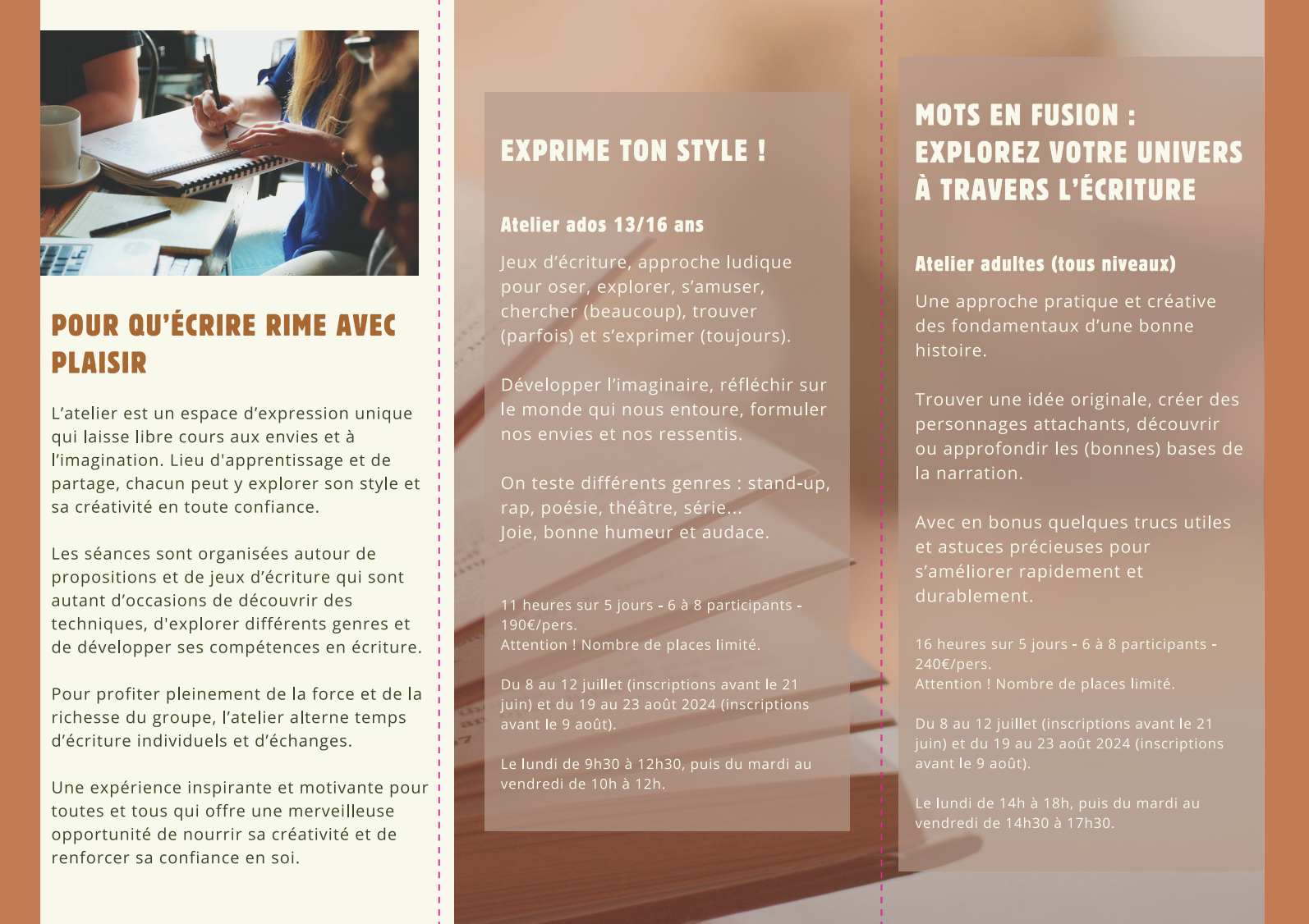 Ateliers écriture Tonnerre juillet-août part2