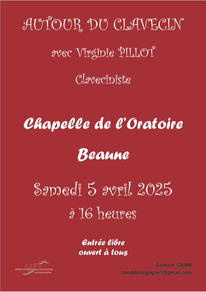 Autour du clavecin 5 avril