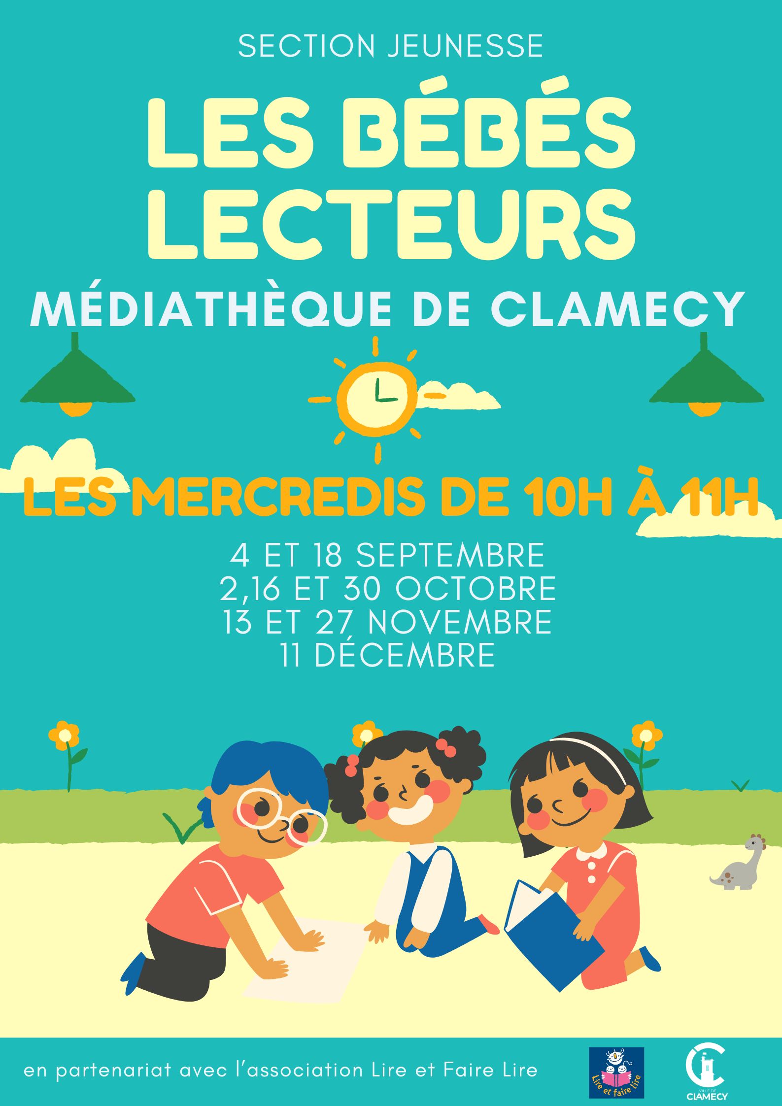 Blue and Green Playful Kids Illustrative Daycare Center Poster - 1
