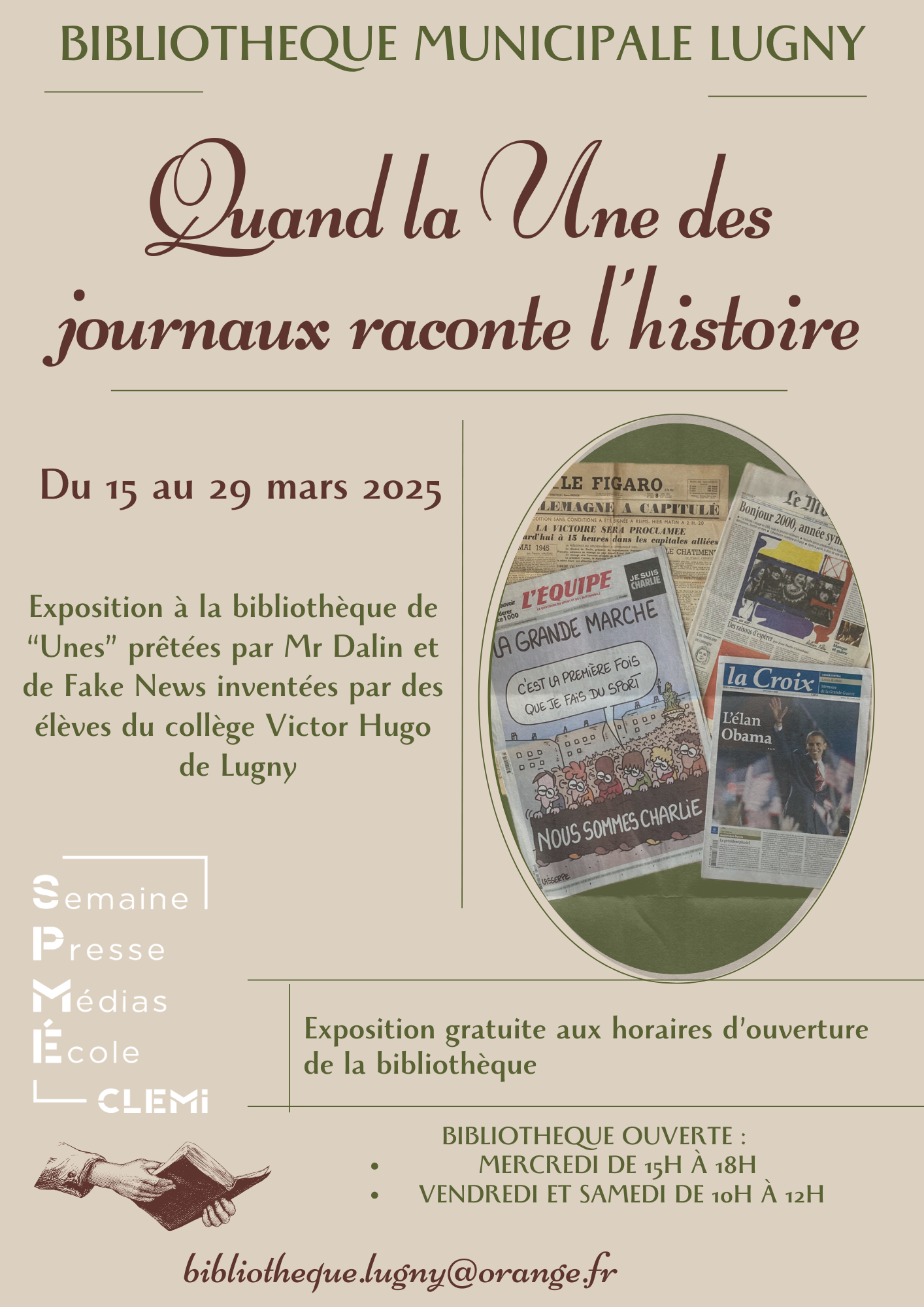 affiche exposition de Unes