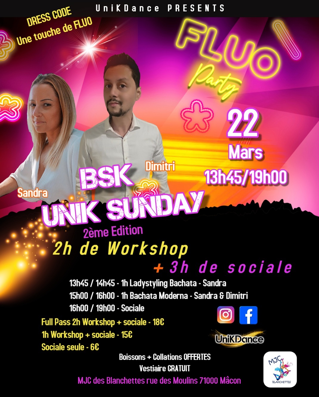BSK UniK Sunday - Fluo Party - 2eme Édition