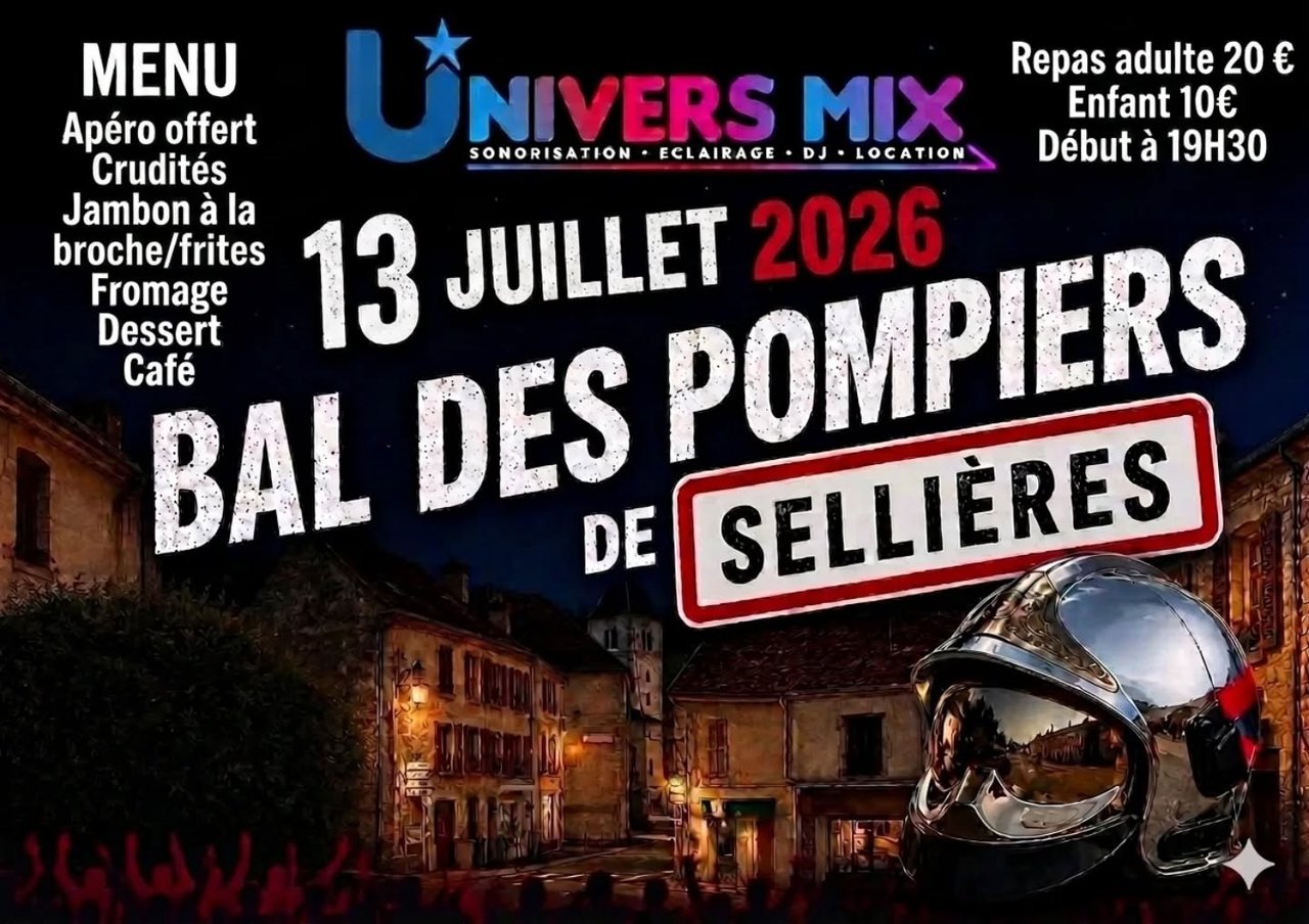 Bal des pompiers de Sellières