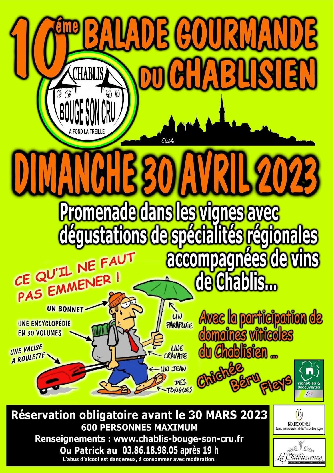 Balade Gourmande Chablisien 30 avril 2023