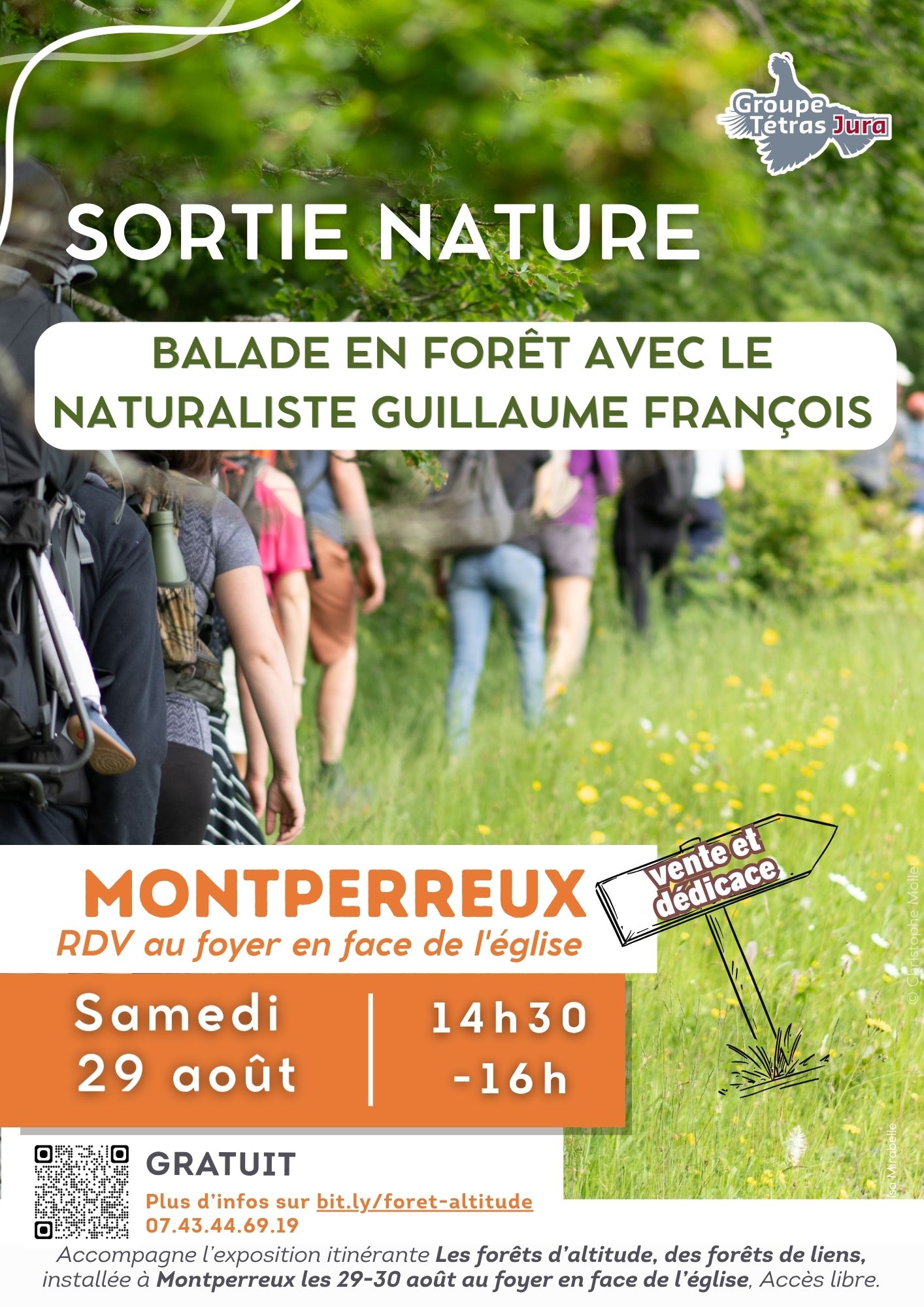 Sortie nature avec Guillaume François_ Dans le cadre de "Les forêts d'altitude, des forêts de liens"