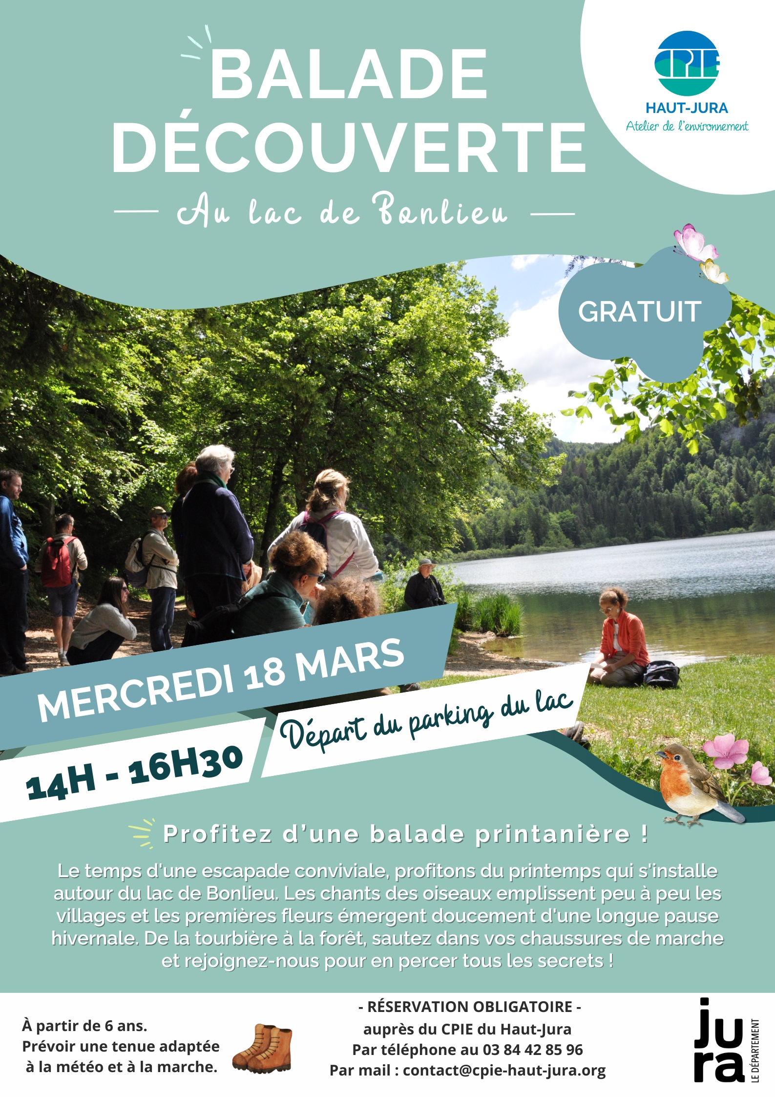 Balade découverte au lac de Bonlieu