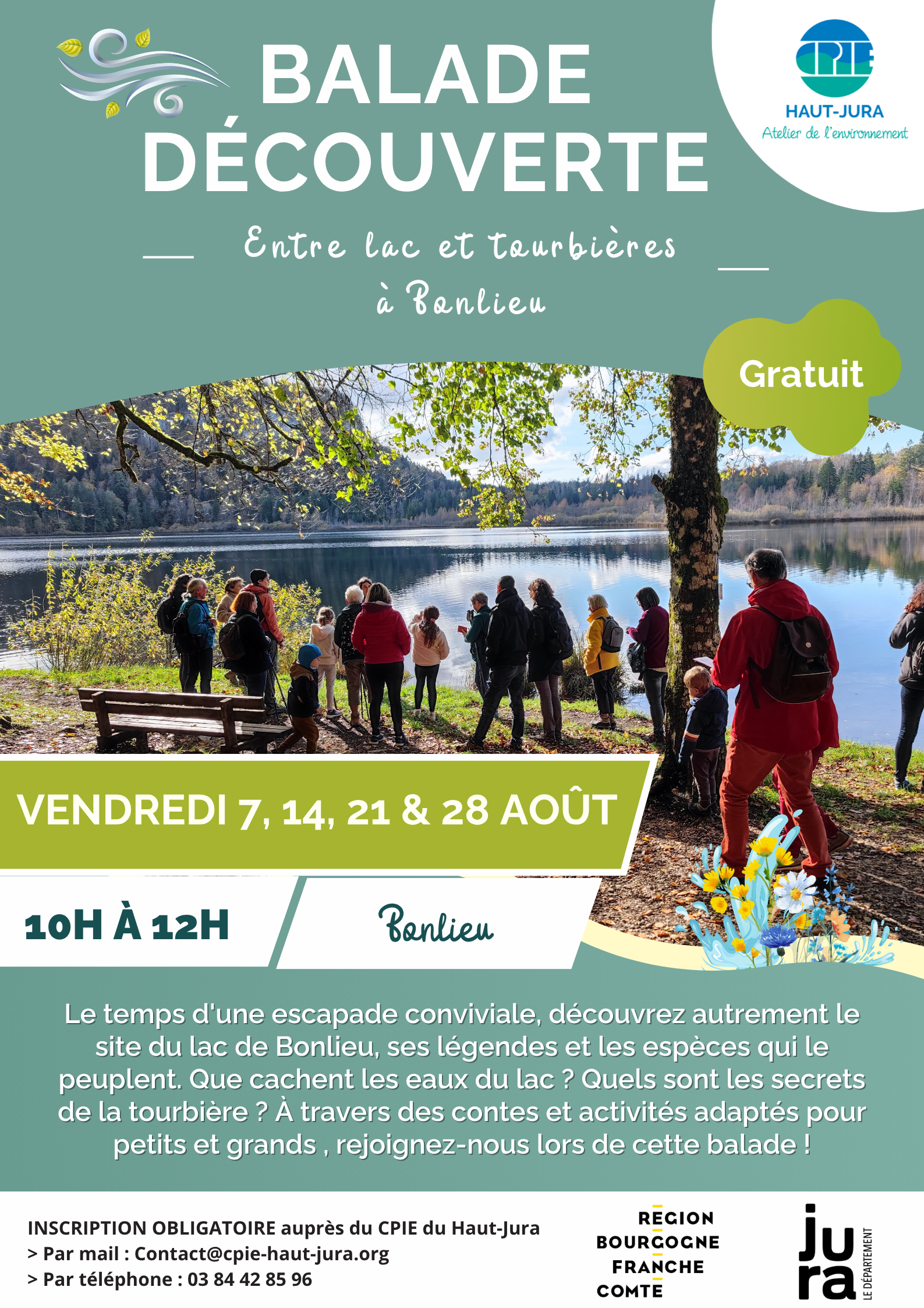 Balade à la découverte des Espaces Naturels Sensibles au Lac de Bonlieu