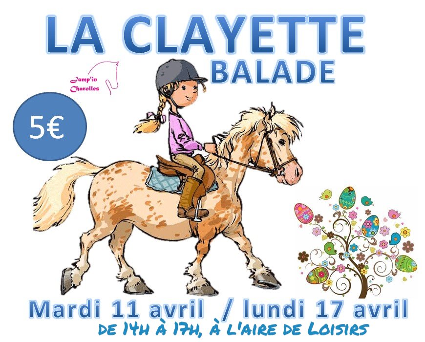 Balade poney La Clayette avril 2023