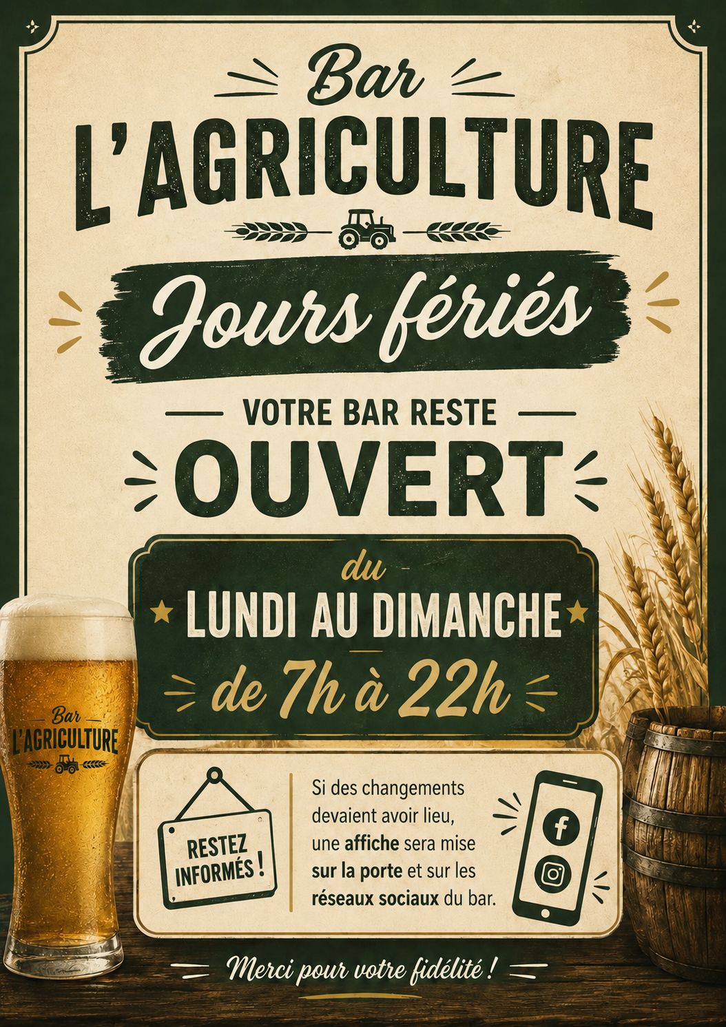 Bar l'Agriculture