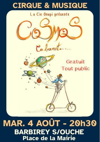 Cabaret cirque et musique live "Cosmos"