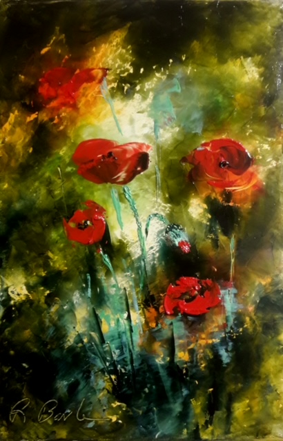 René Barle Coquelicots