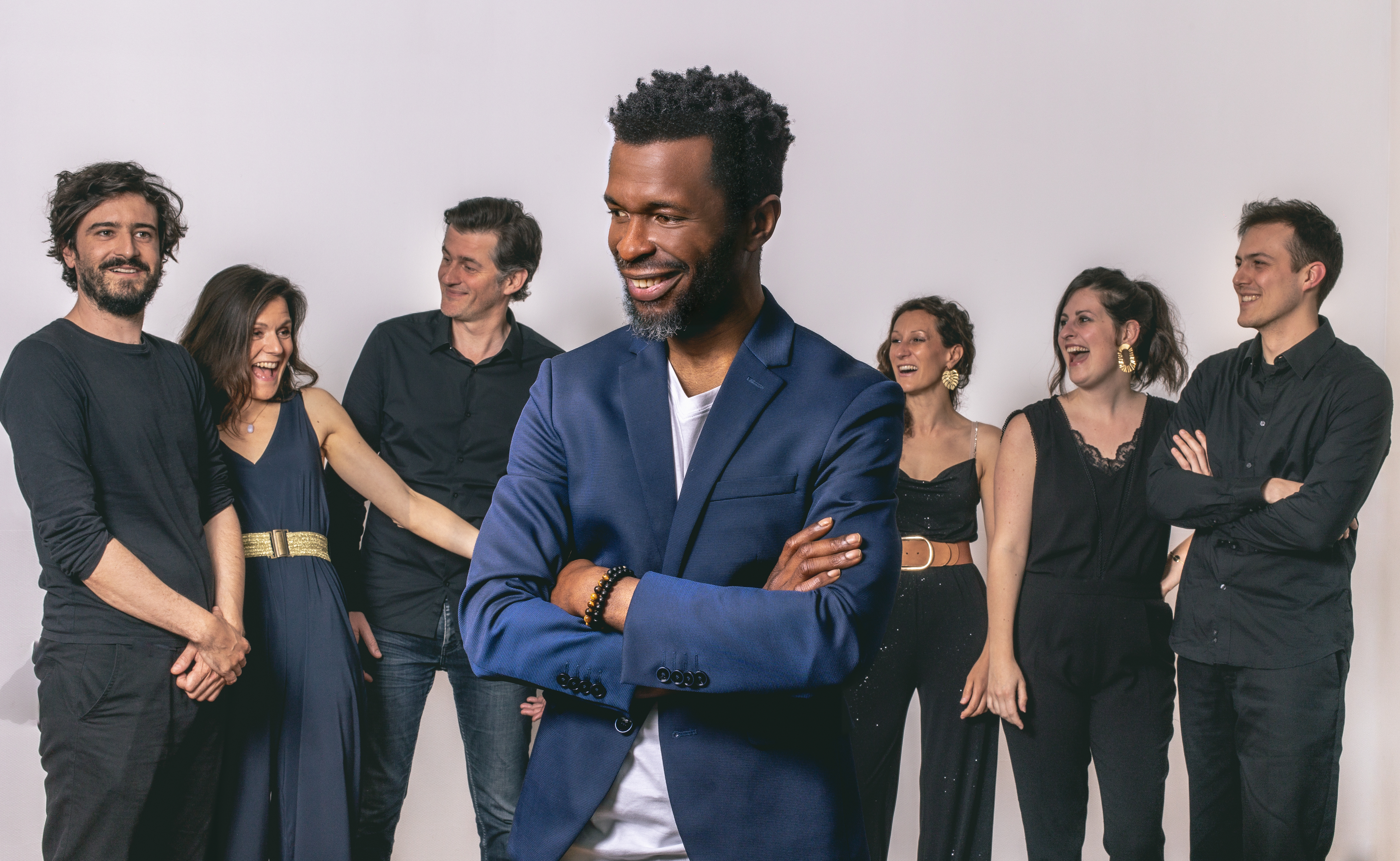 Bassey and the gospel team